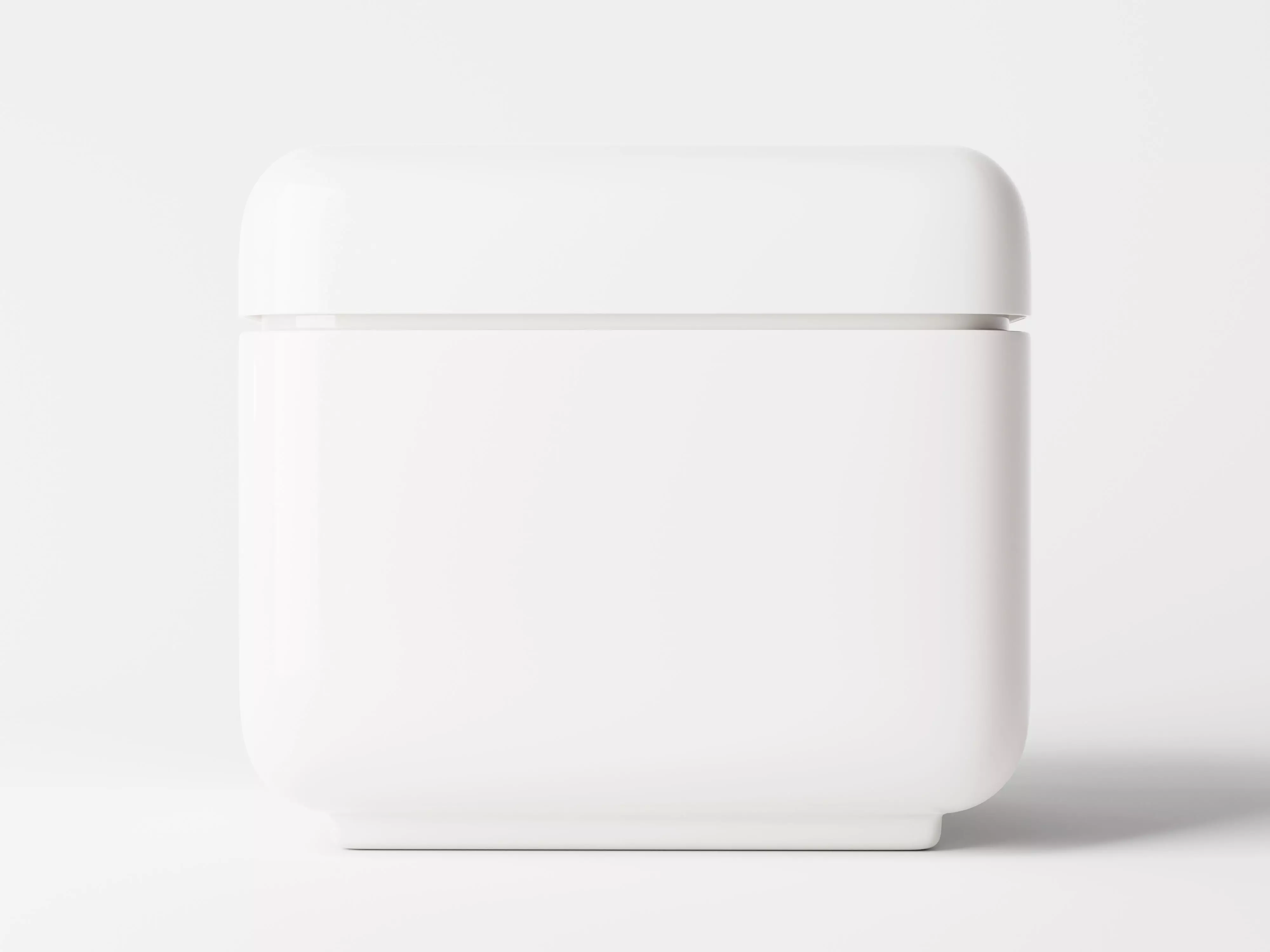 Cube Jar for Cosmetic Packaging Low-poly 3D model