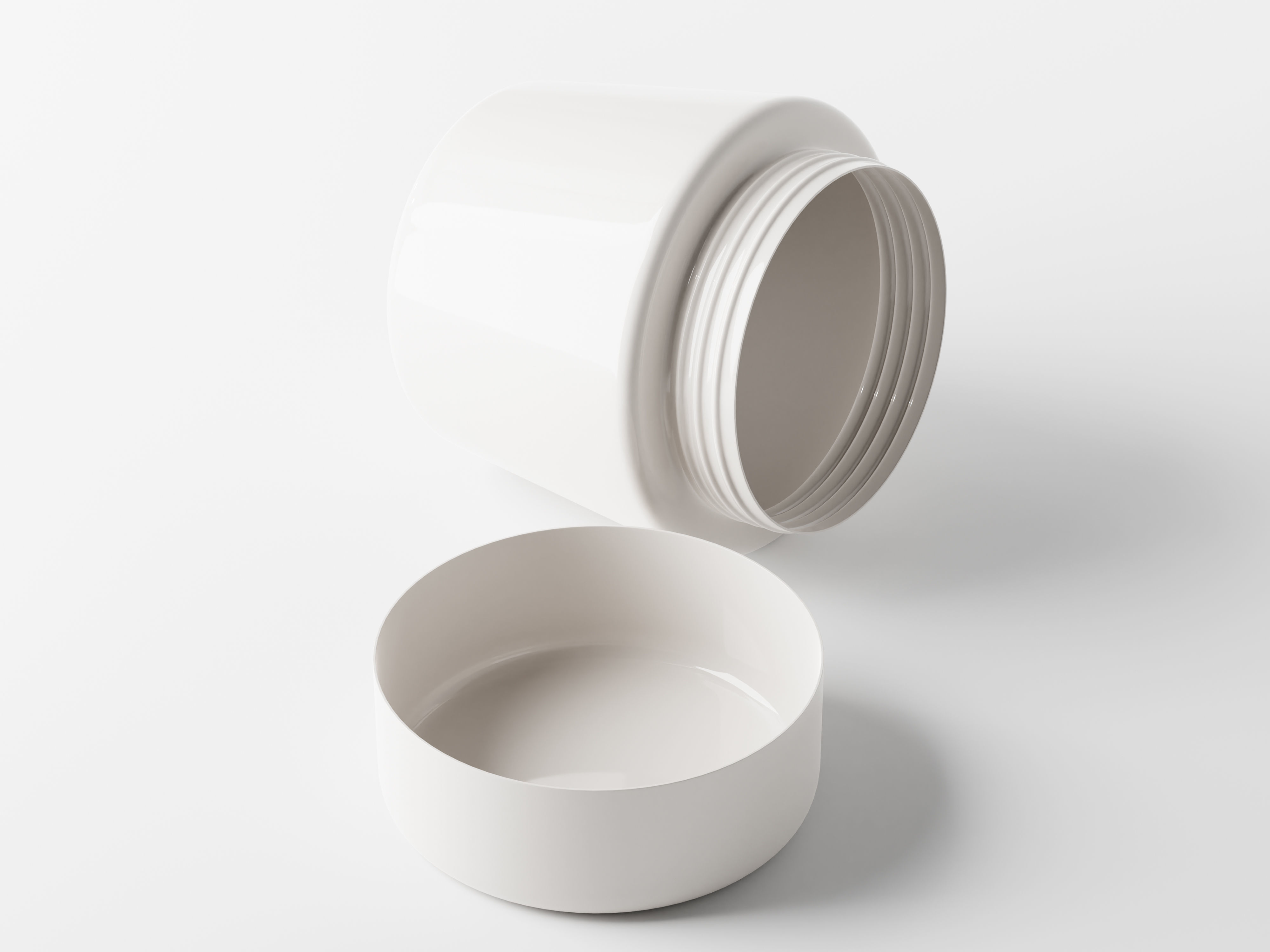 Cosmetic Jar Low-poly 3D model_6