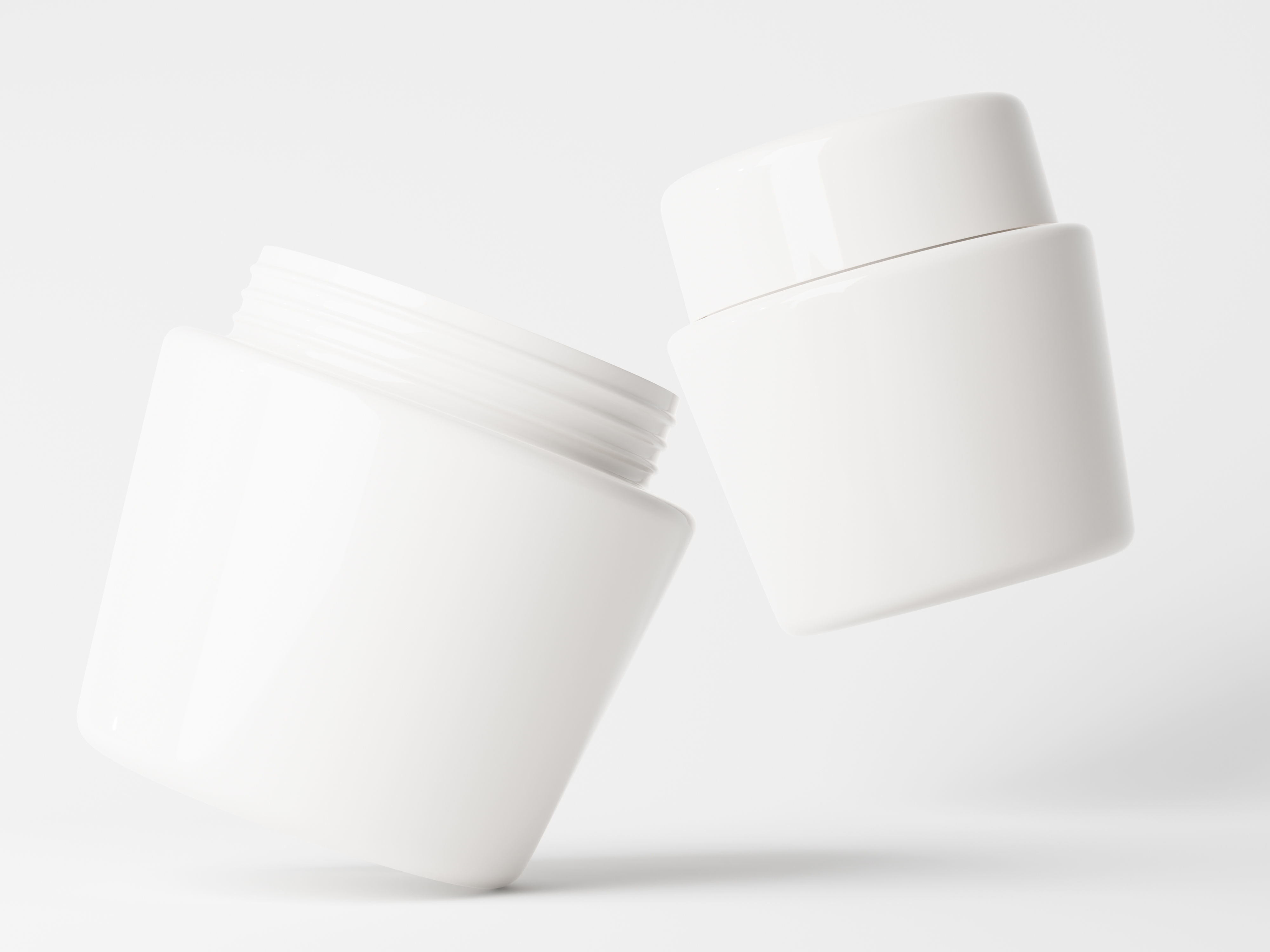 Cosmetic Jar Low-poly 3D model_5