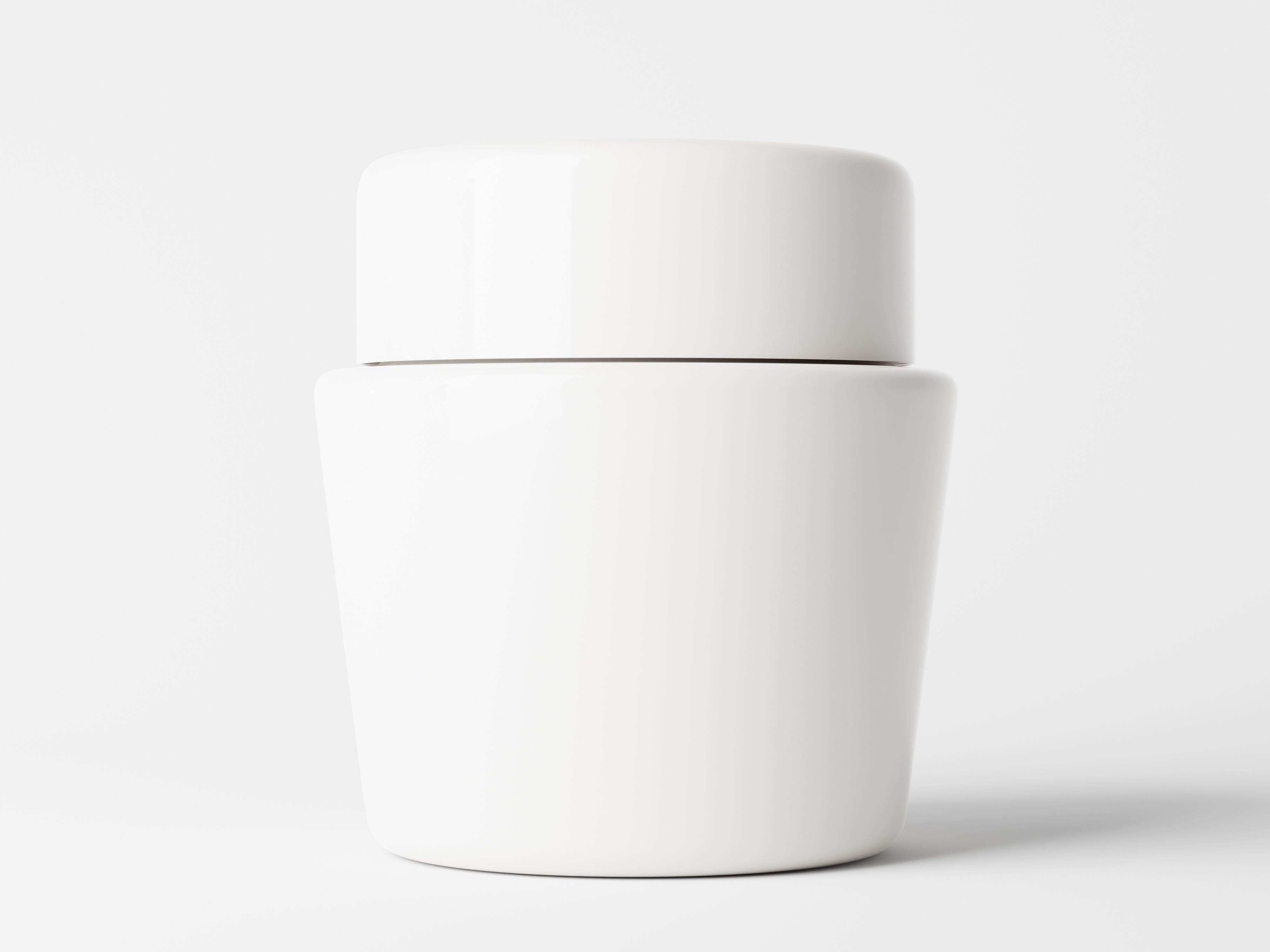 Cosmetic Jar Low-poly 3D model_1