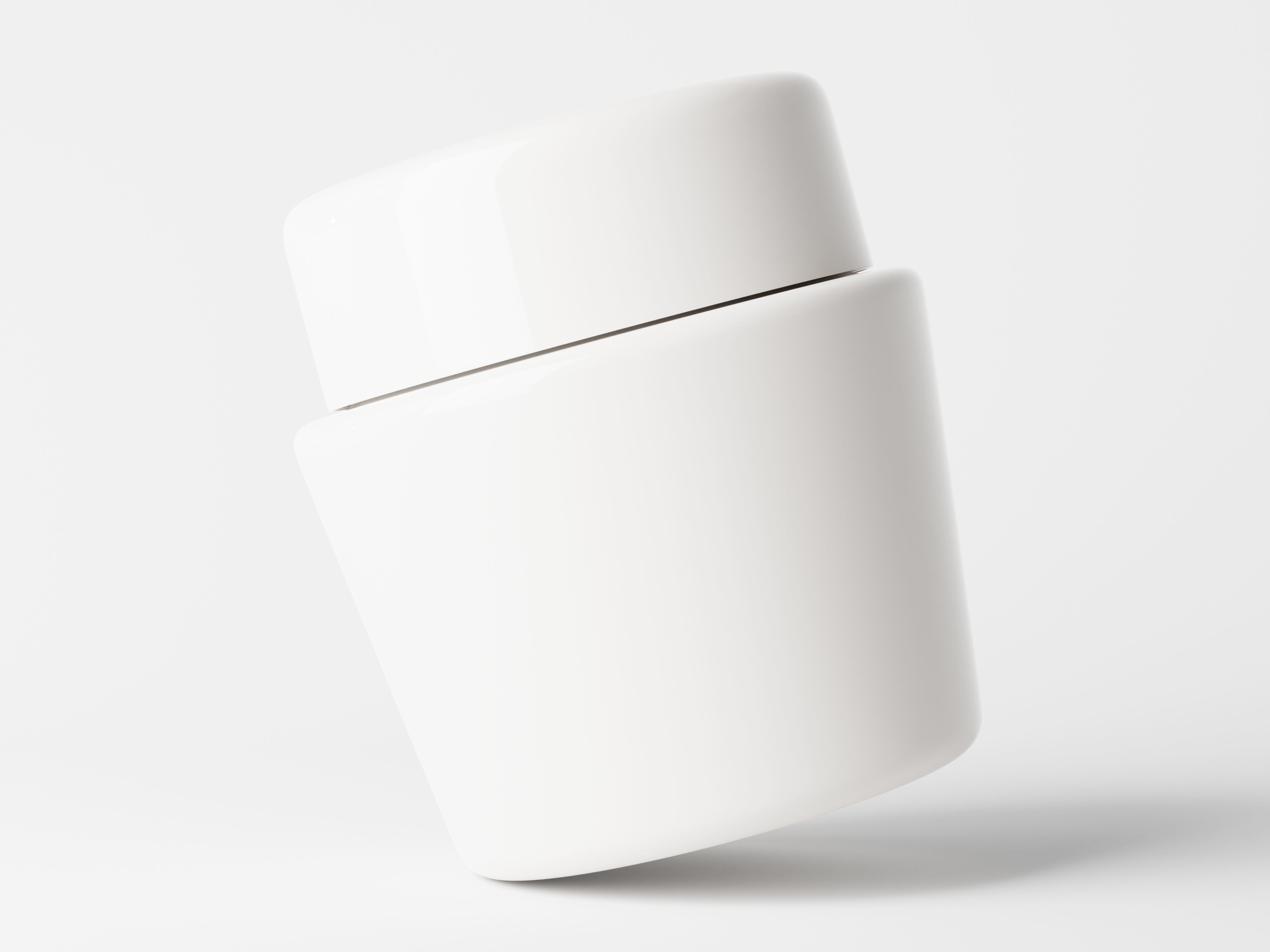 Cosmetic Jar Low-poly 3D model_3