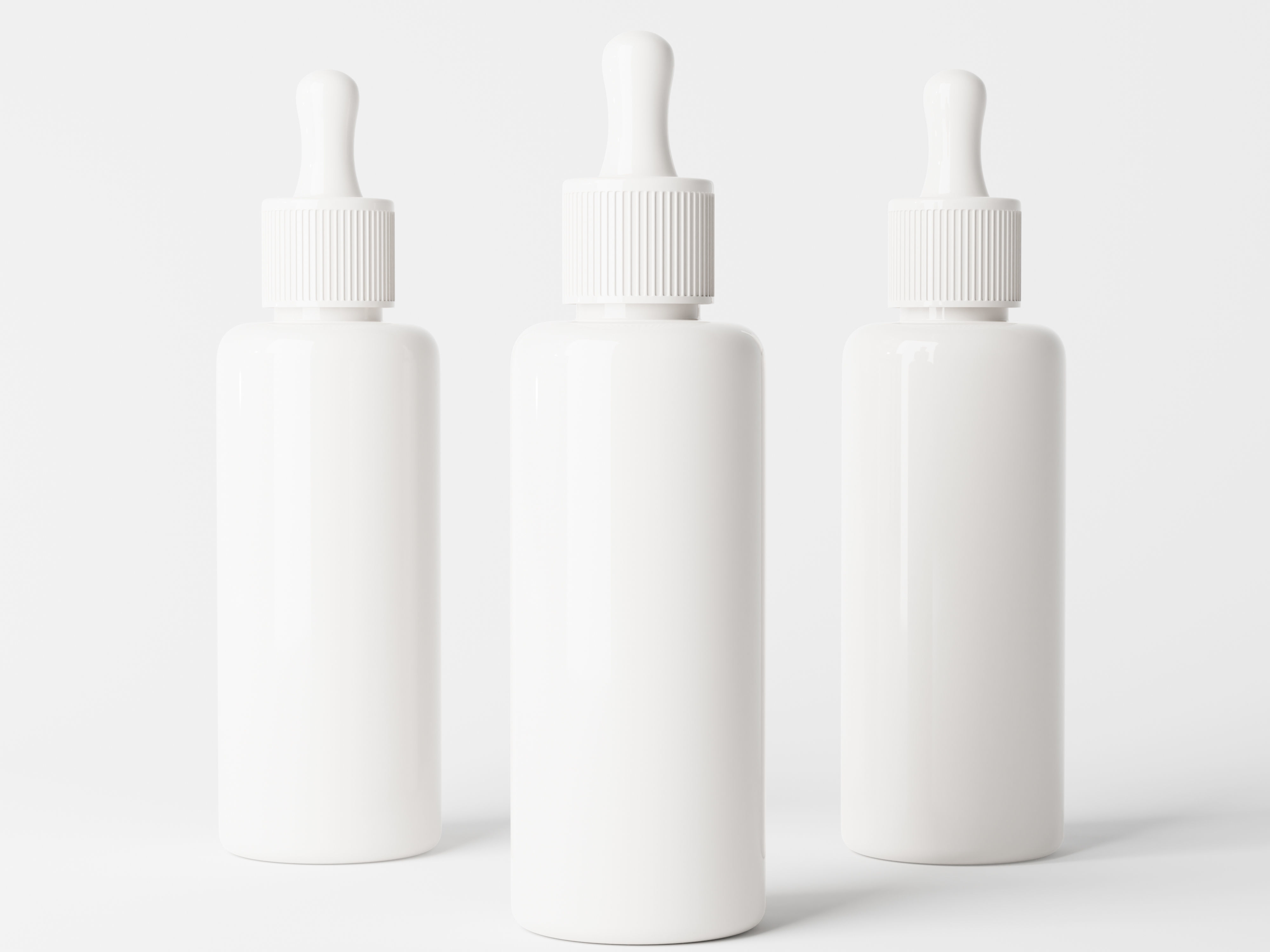 Cosmetic Dropper Bottle Packaging Low-poly 3D model_3