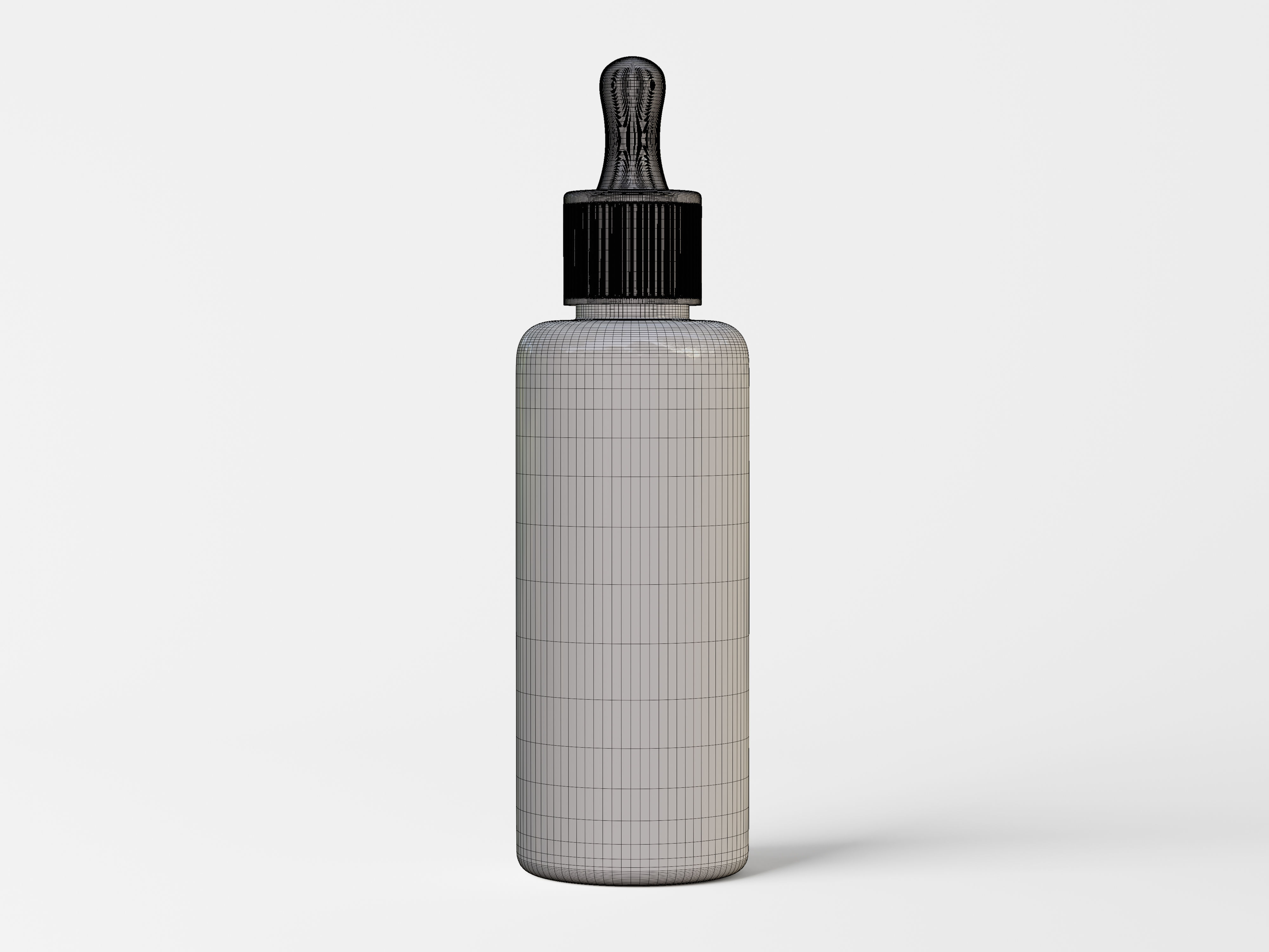 Cosmetic Dropper Bottle Packaging Low-poly 3D model_7