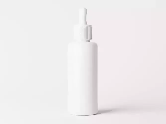 Cosmetic Dropper Bottle Packaging Low-poly 3D model