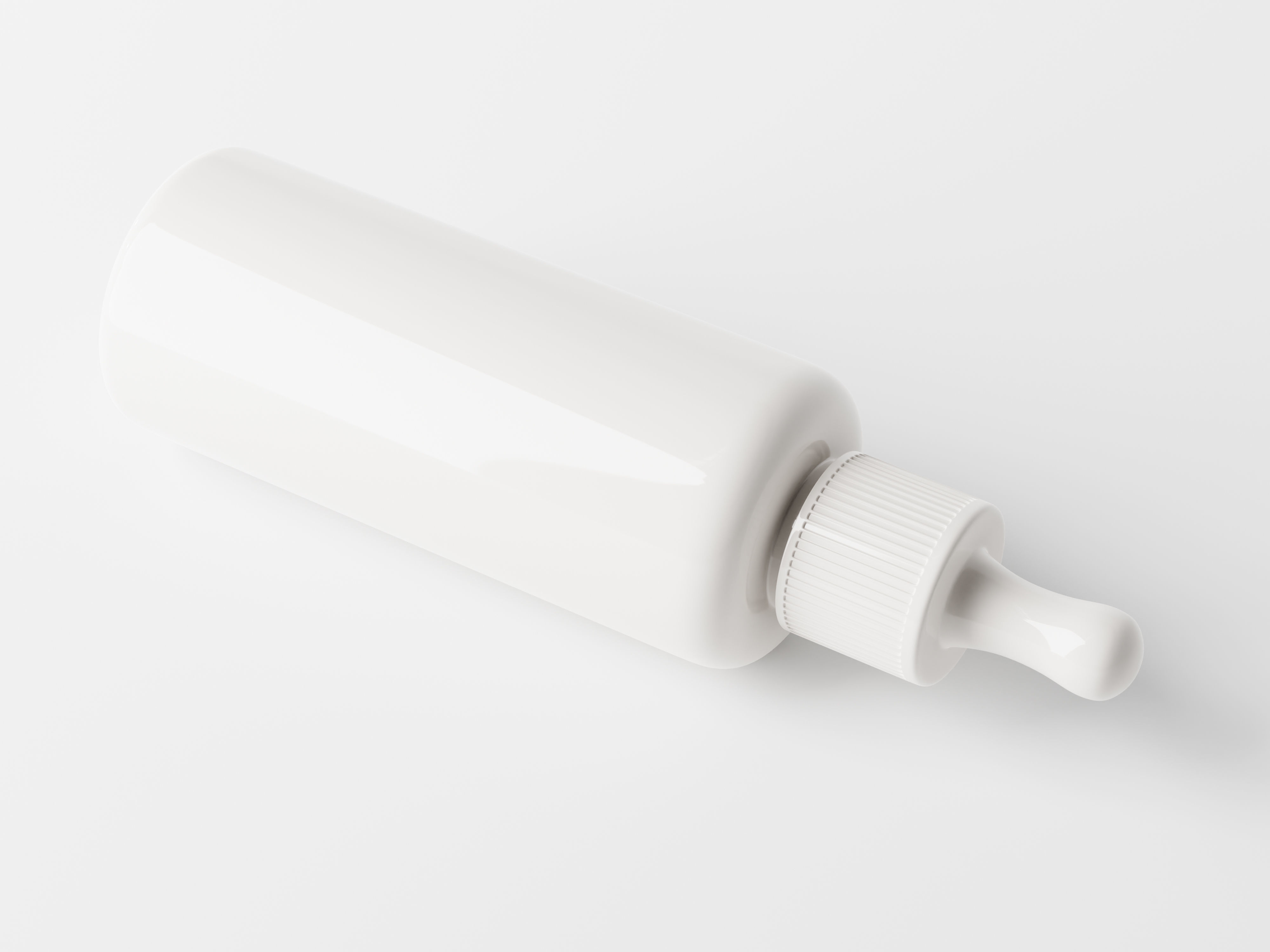 Cosmetic Dropper Bottle Packaging Low-poly 3D model_5