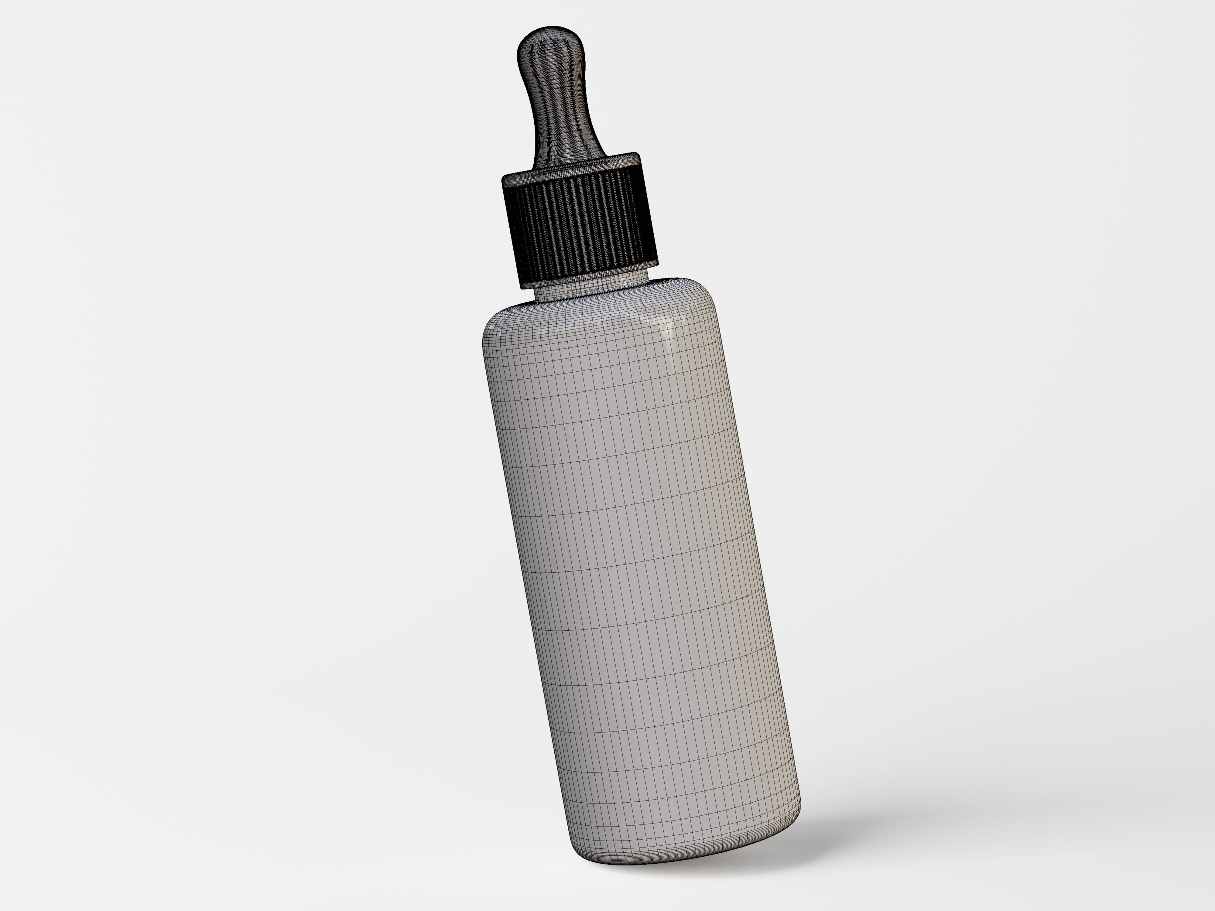Cosmetic Dropper Bottle Packaging Low-poly 3D model_8