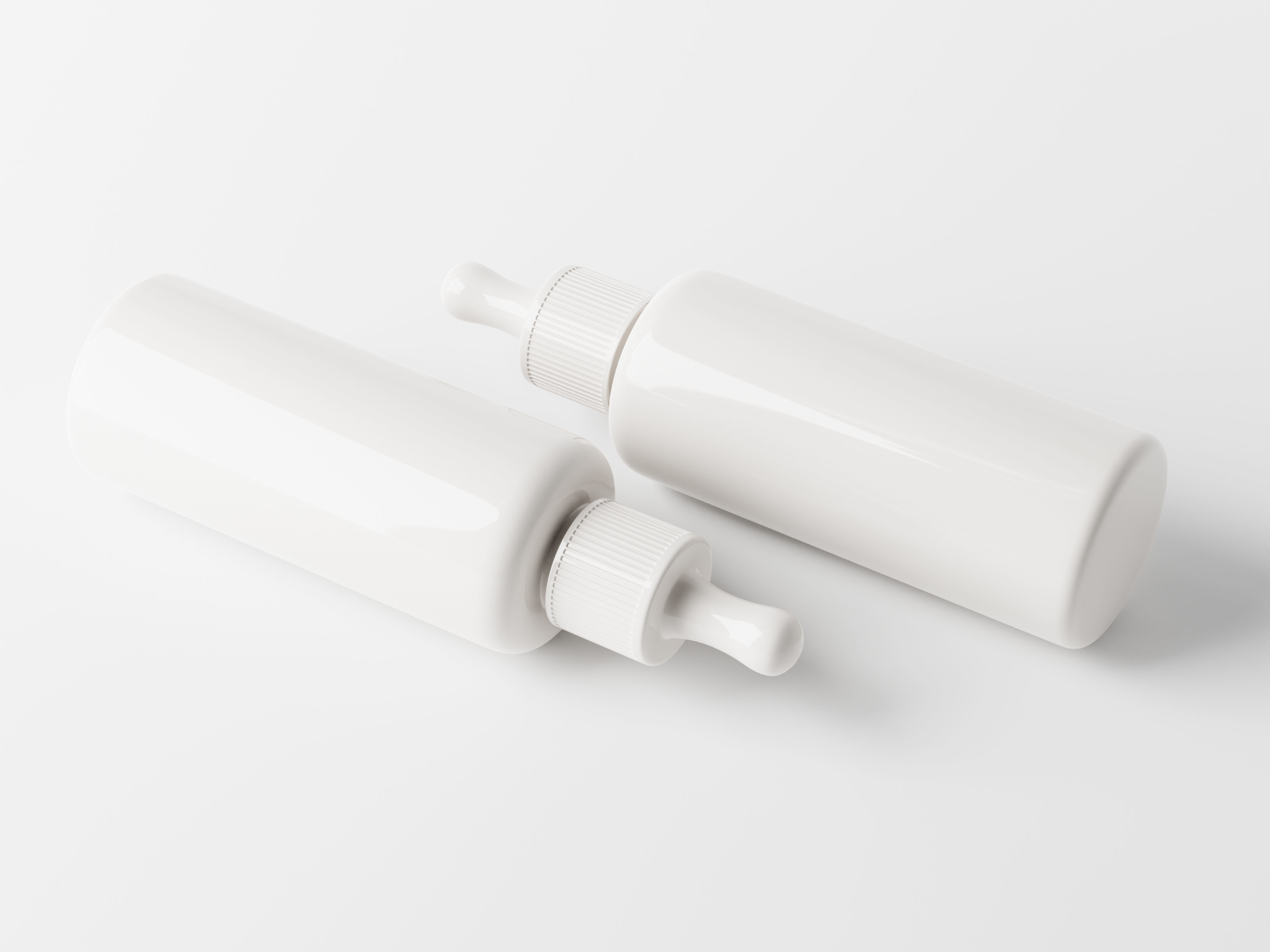 Cosmetic Dropper Bottle Packaging Low-poly 3D model_6