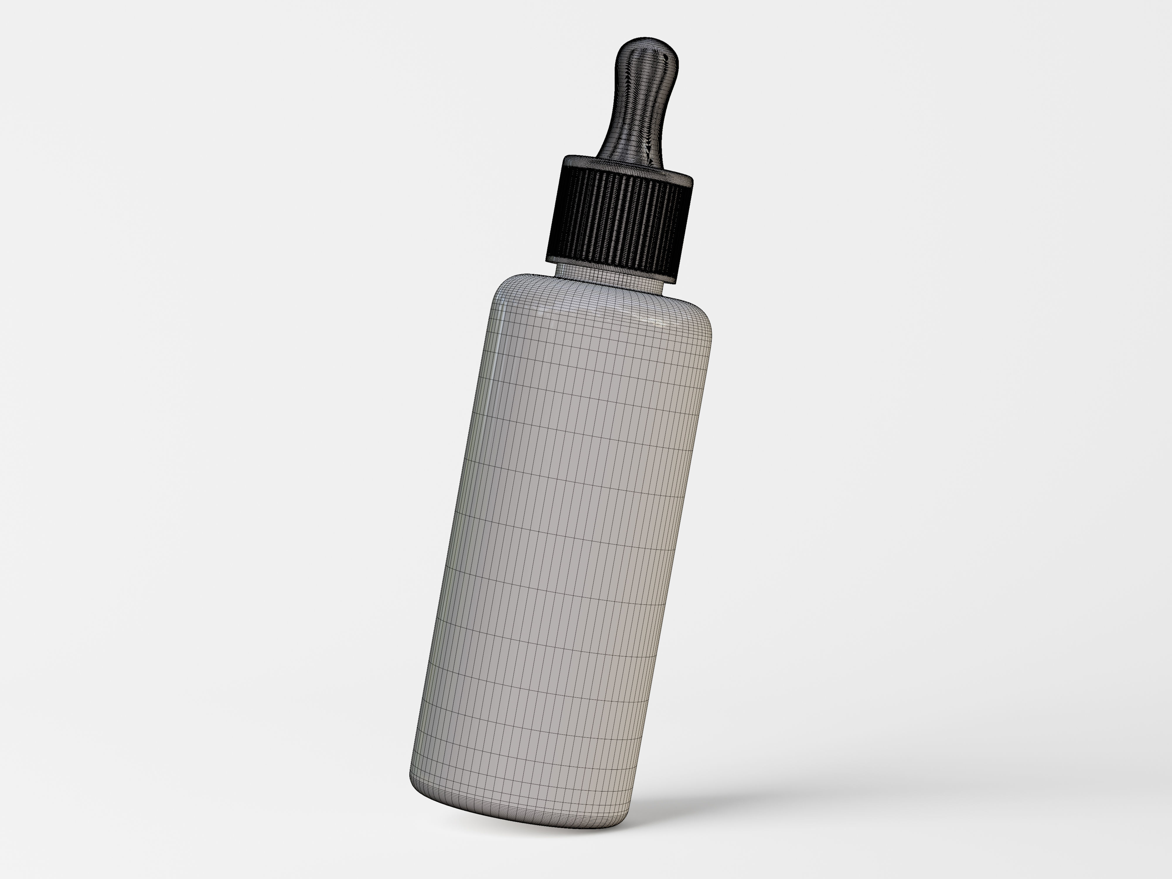 Cosmetic Dropper Bottle Packaging Low-poly 3D model_9
