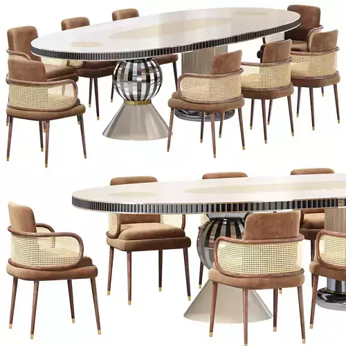 Fuschia Dining Table and Blakey dining chair