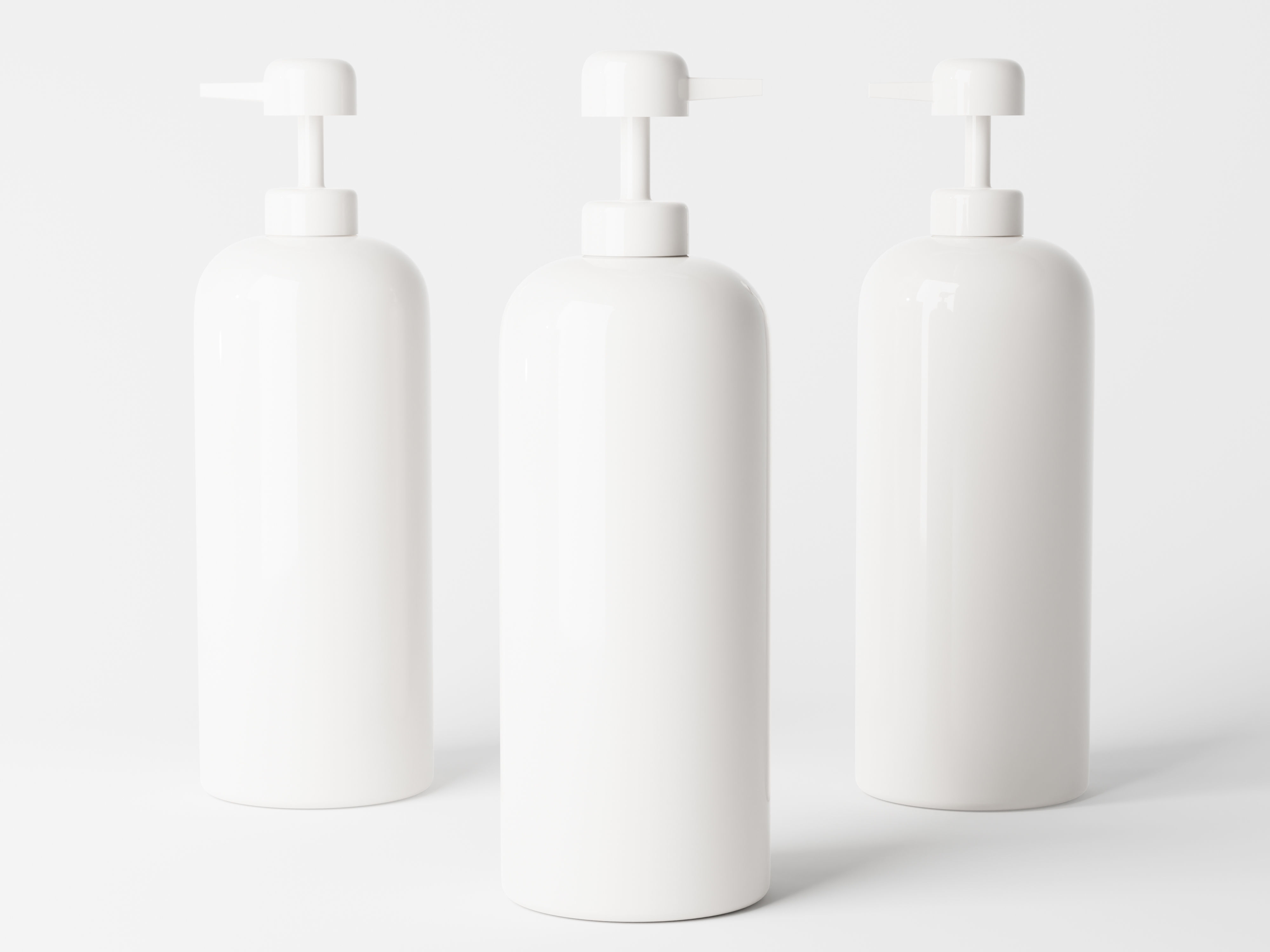 Pump Bottle Low-poly 3D model_3