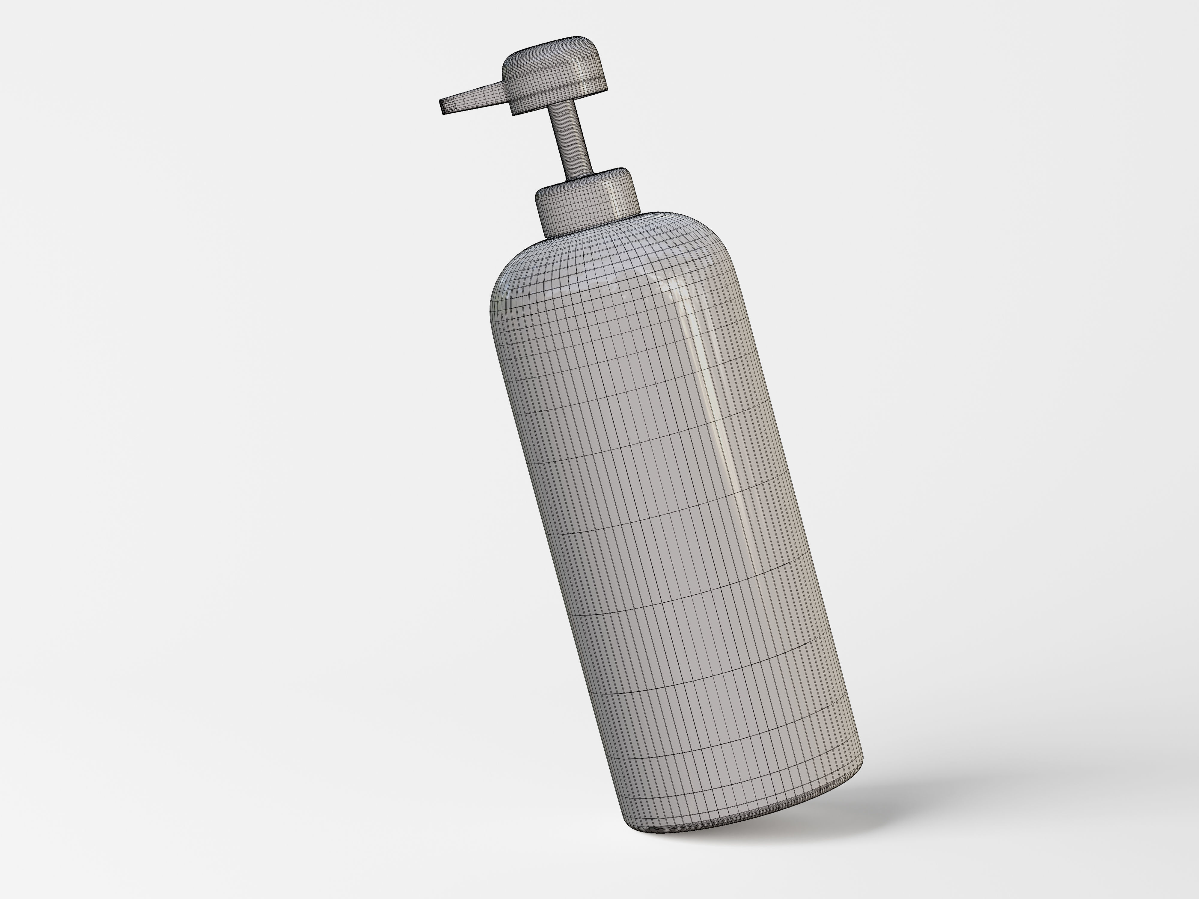Pump Bottle Low-poly 3D model_7