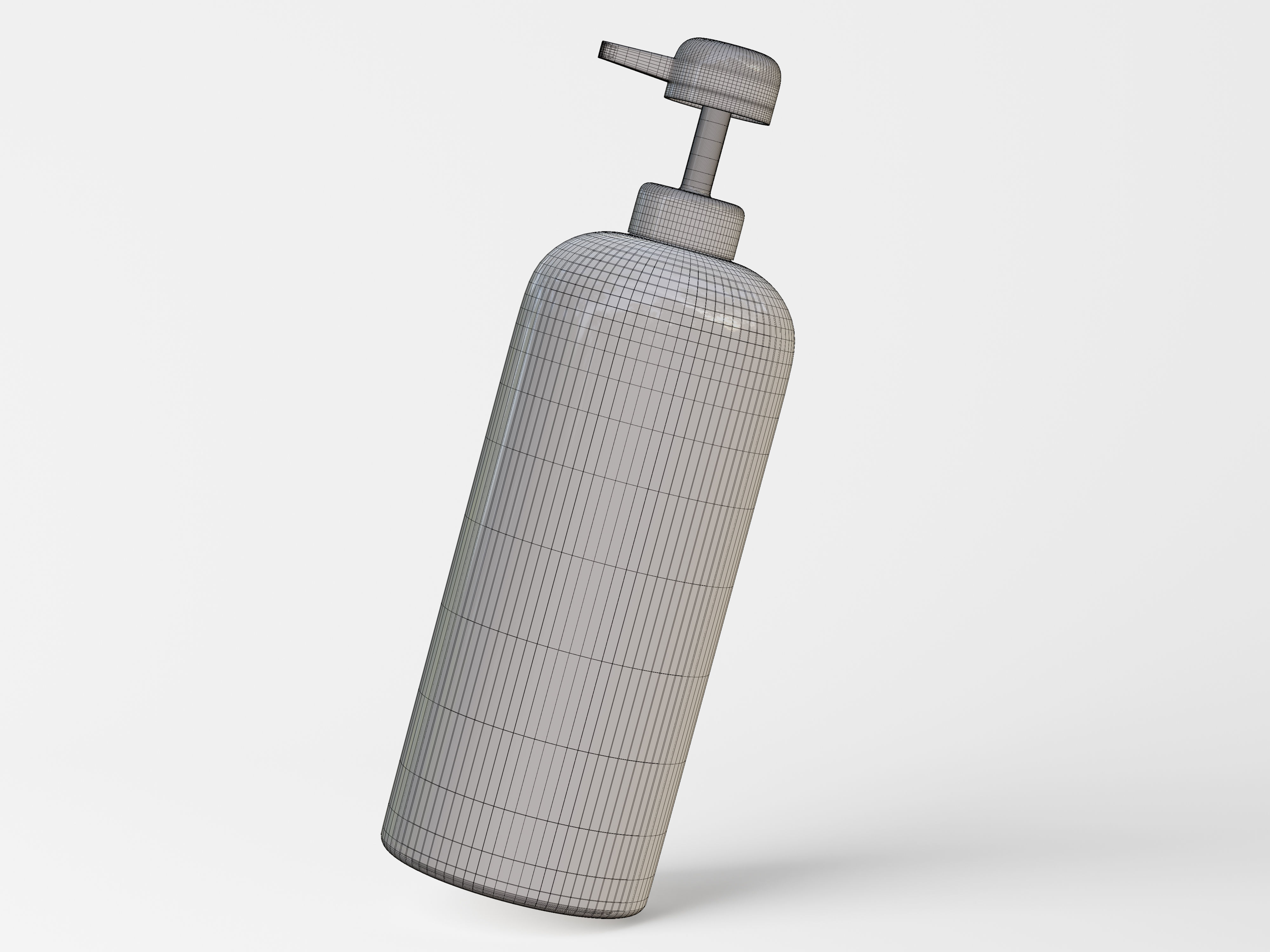 Pump Bottle Low-poly 3D model_9