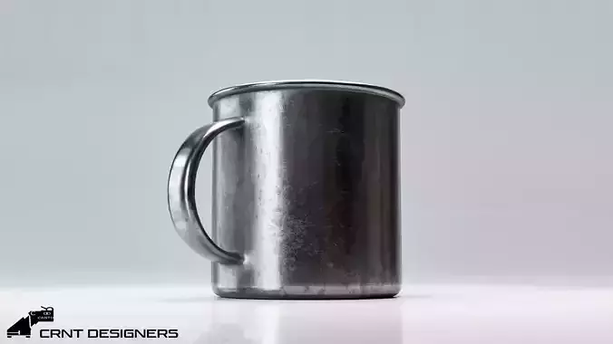 Steel Mug 3D Model 3D model