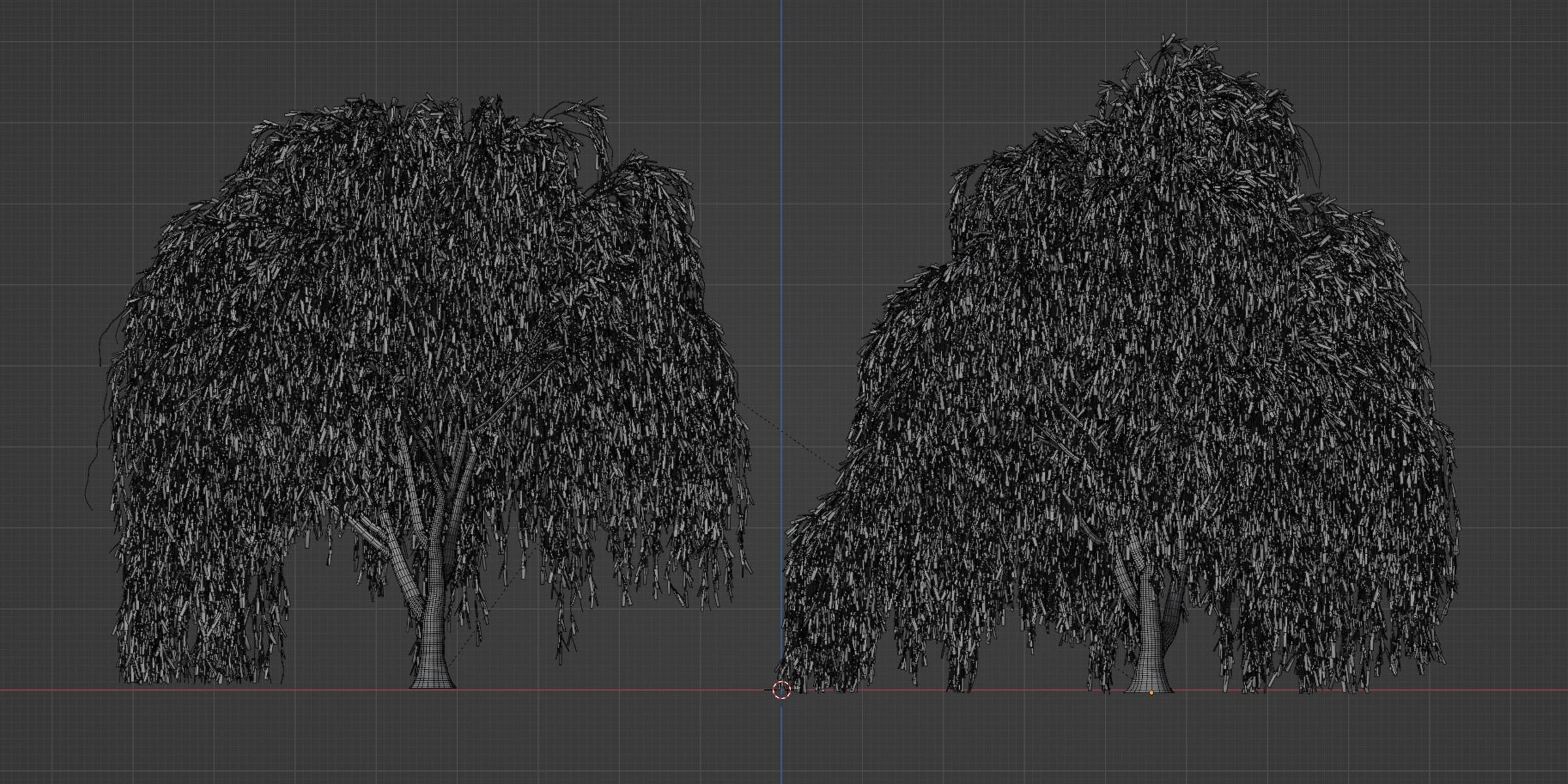 willow trees collection vol 40-Blender 3D model_7