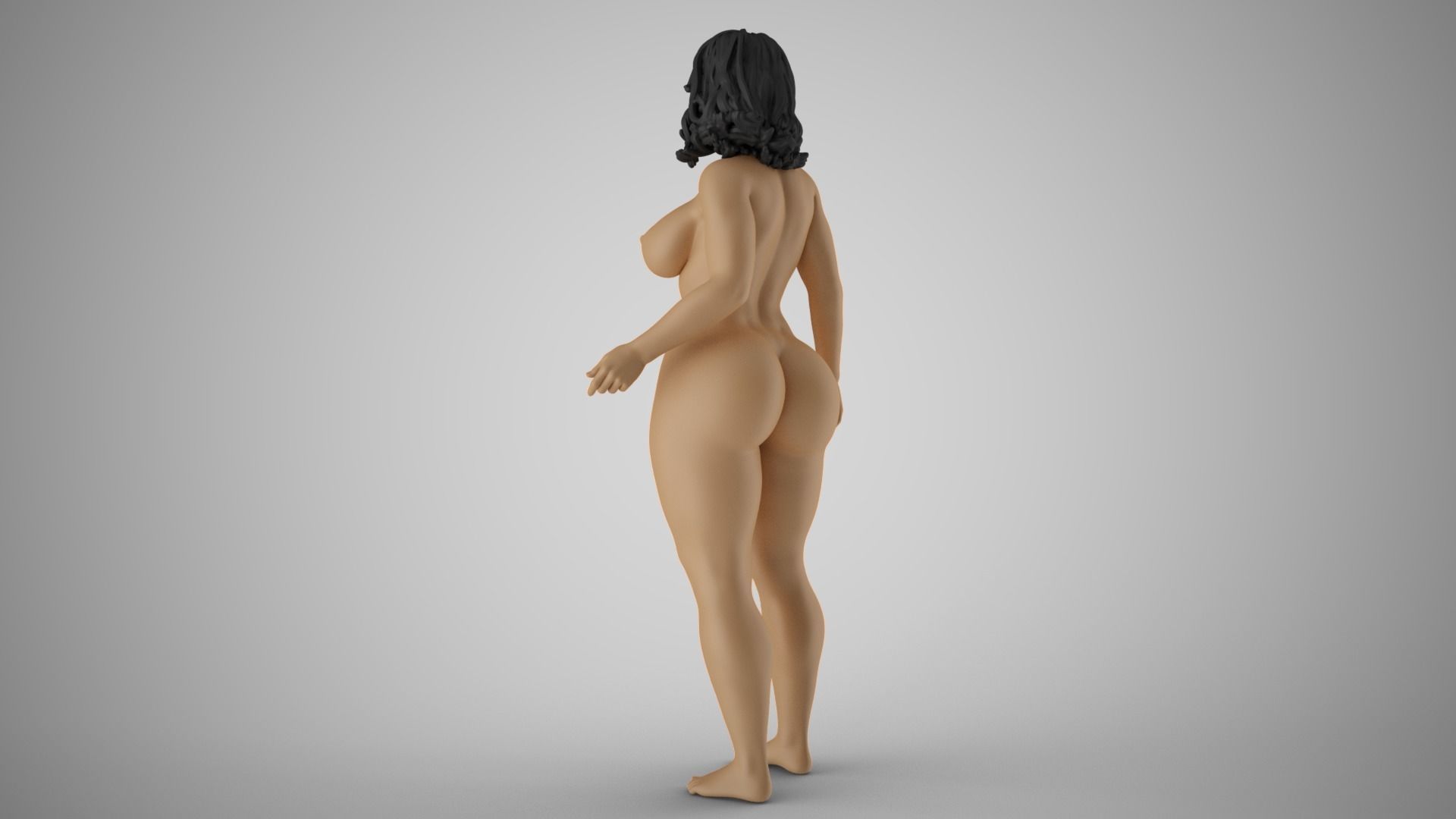 Swinging Girl 3D print model_8