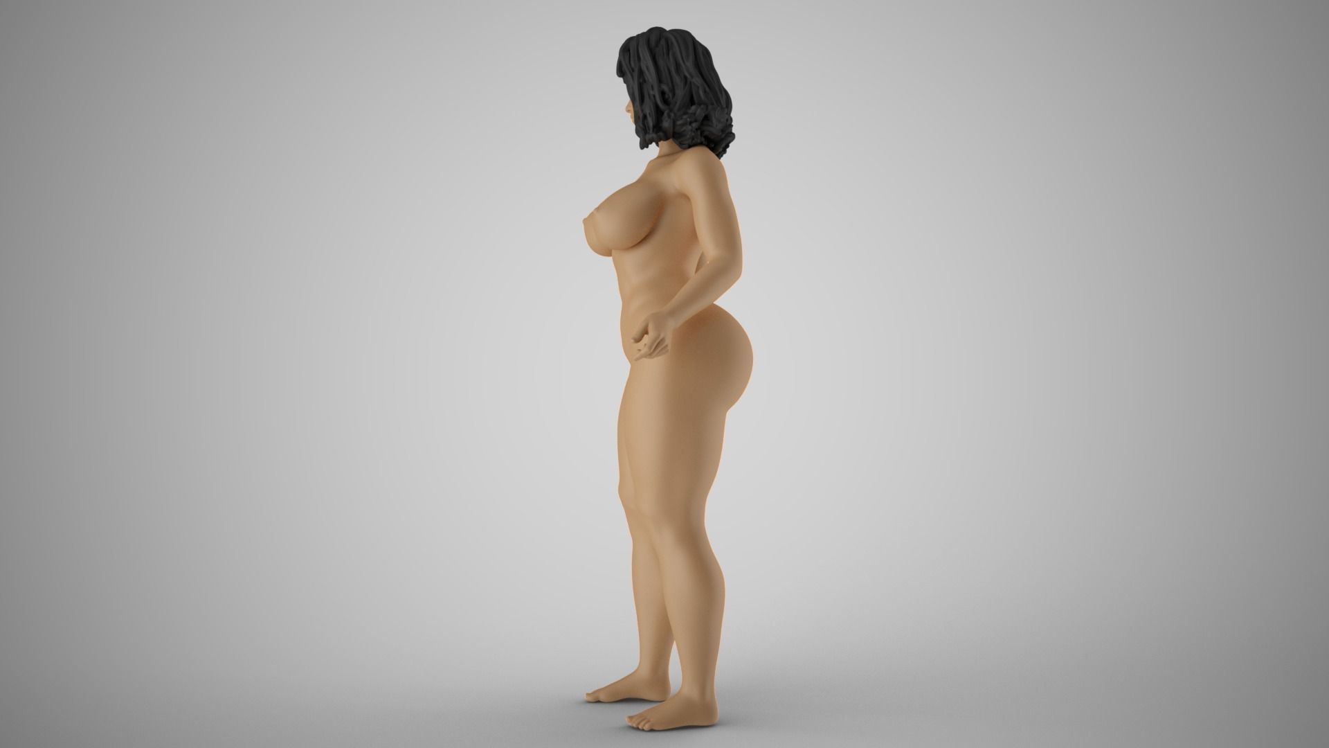Swinging Girl 3D print model_9