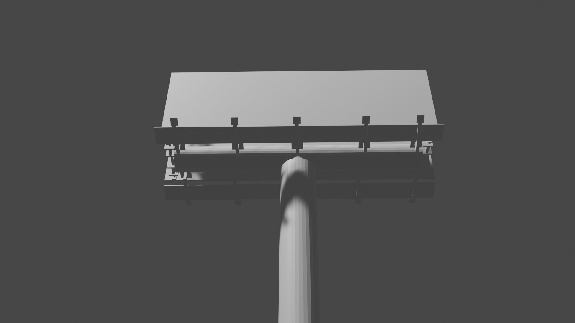 Billboard two side low-poly 3d model  Low-poly 3D model_4