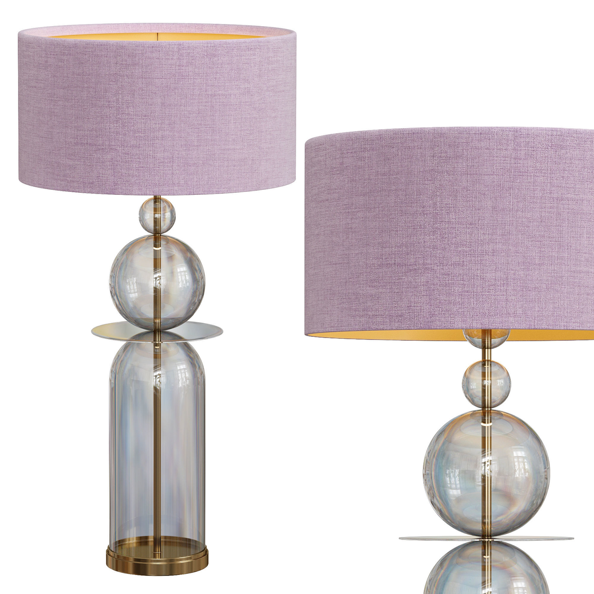 Totem Table Lamp by Luxdeco 3D model_1