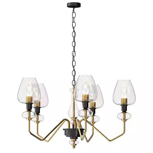 Ivan Chandelier Aged Brass by HIGHGATE HOME