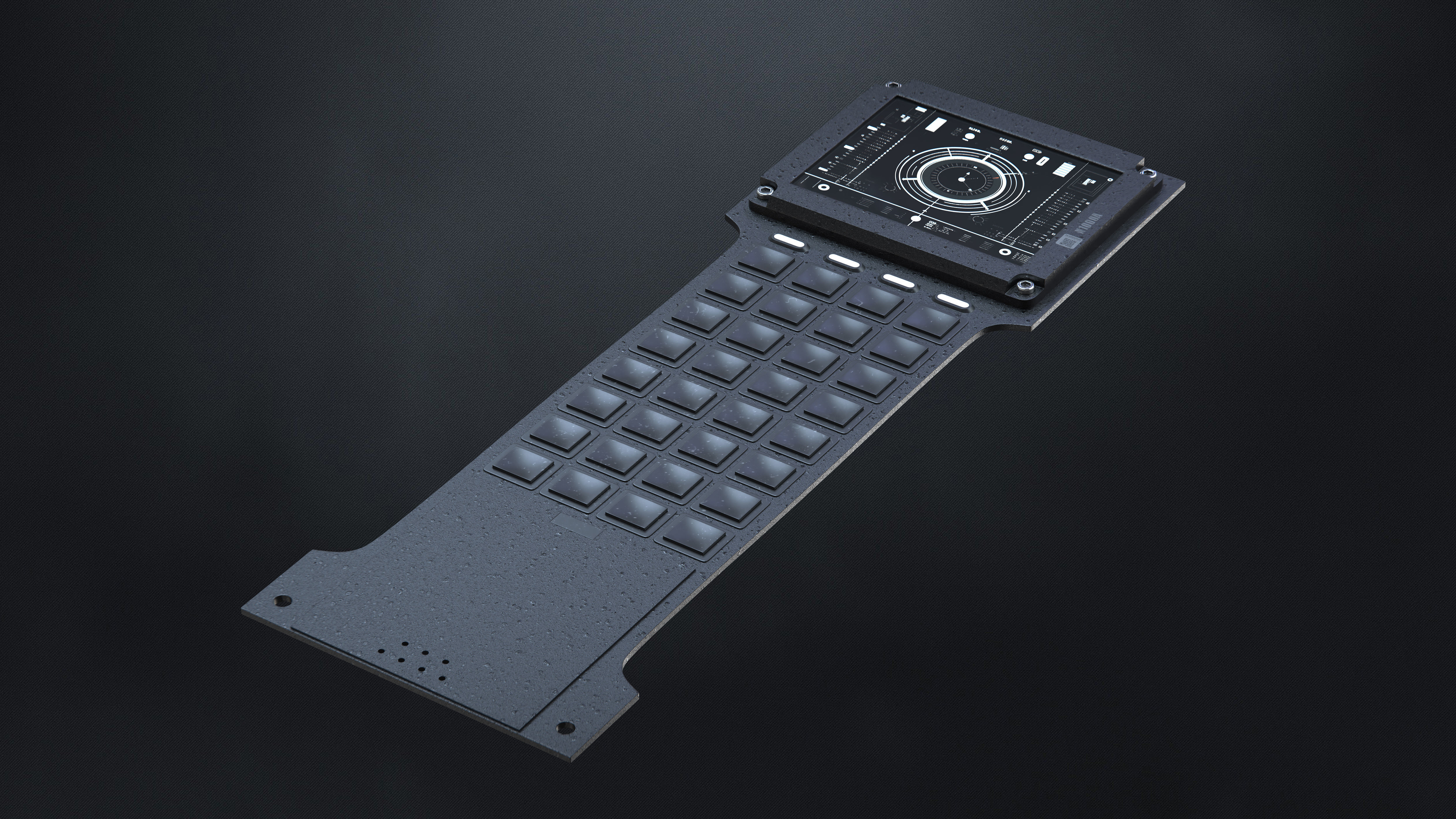 25 Hard Surface Sub-D Control Panel Elements 3D model_16