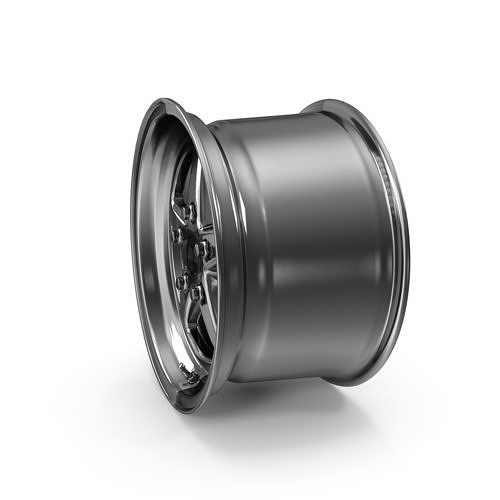 JMS Avenger Series Race Wheel 17 X 10 Aluminum Polished Rear  3D model 5