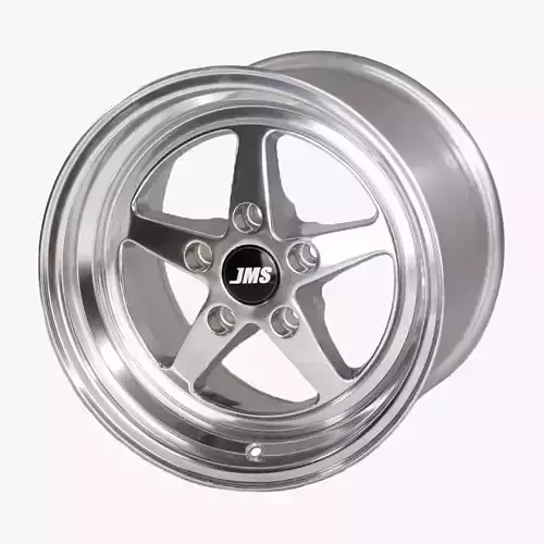 JMS Avenger Series Race Wheel 17 X 10 Aluminum Polished Rear 