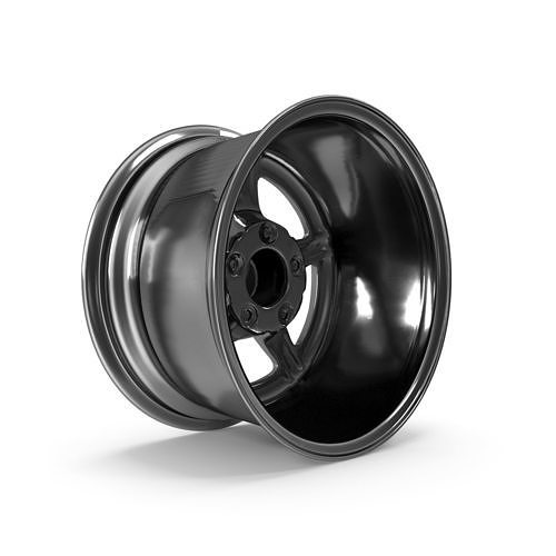 JMS Avenger Series Race Wheel 17 X 10 Aluminum Polished Rear  3D model 7