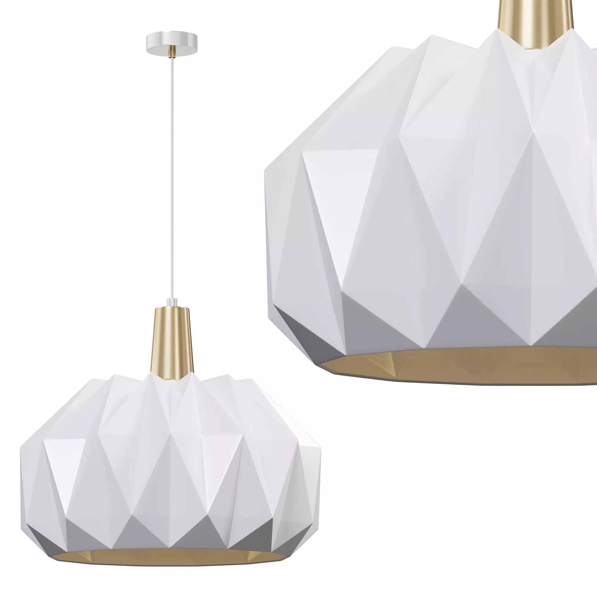 The Origami Pendant by lightology 3D model