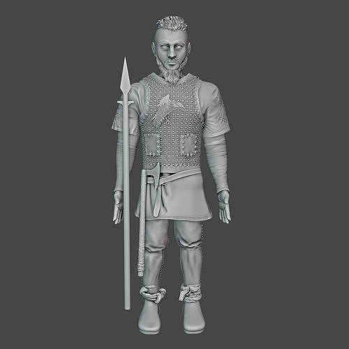 ragnar lothbrok Low-poly 3D model