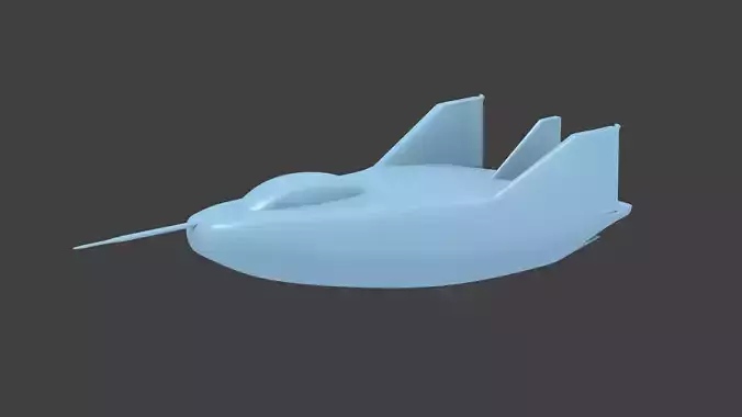 m2-f3 lifting body 3D print model
