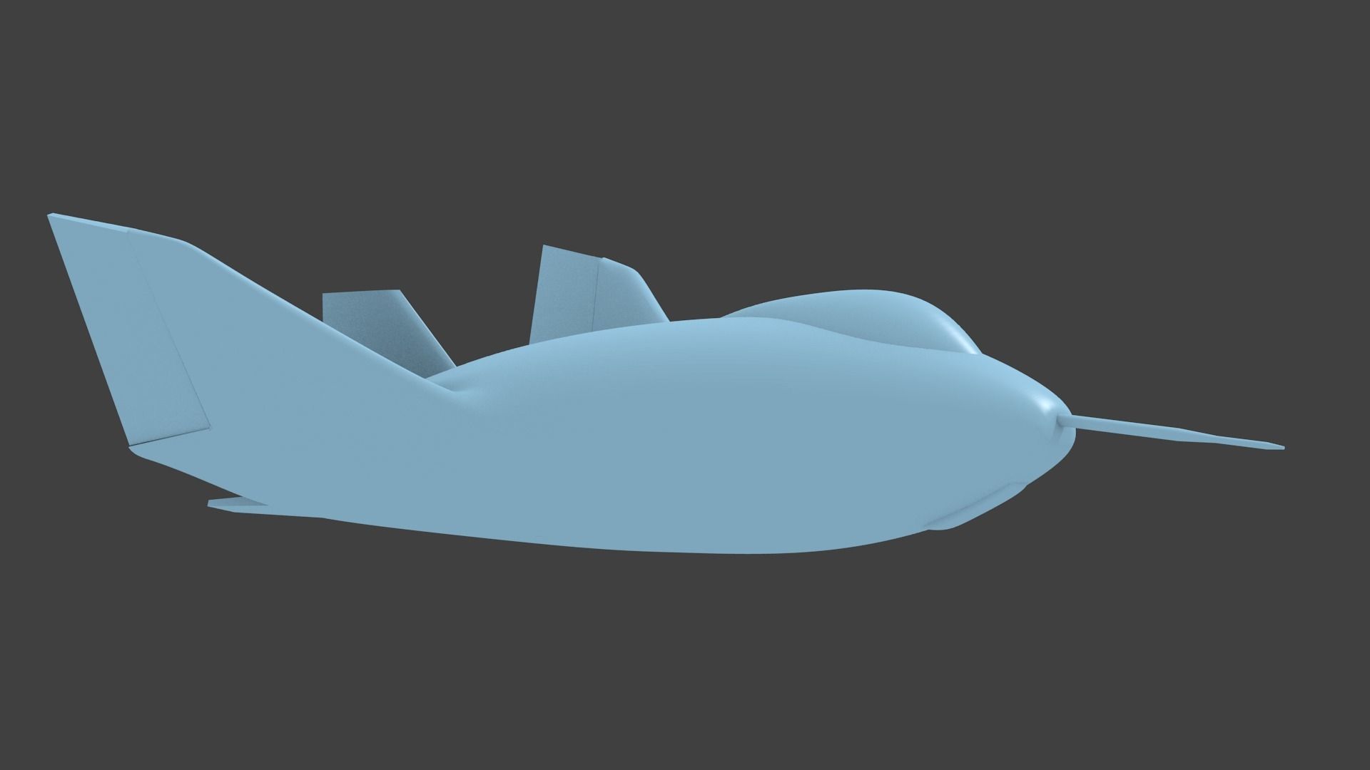 x-24a lifting body 3D print model_2