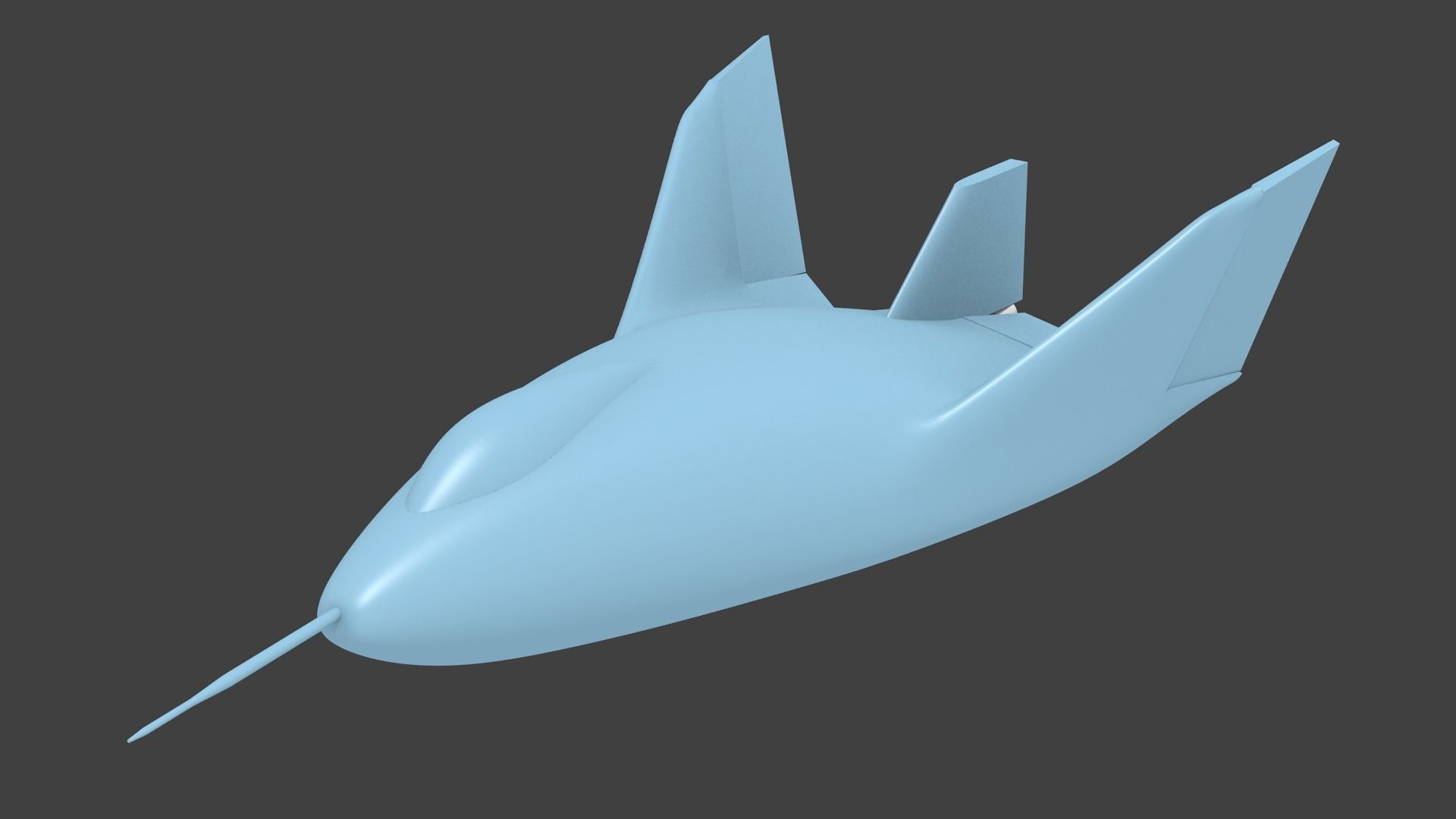 x-24a lifting body 3D print model_3