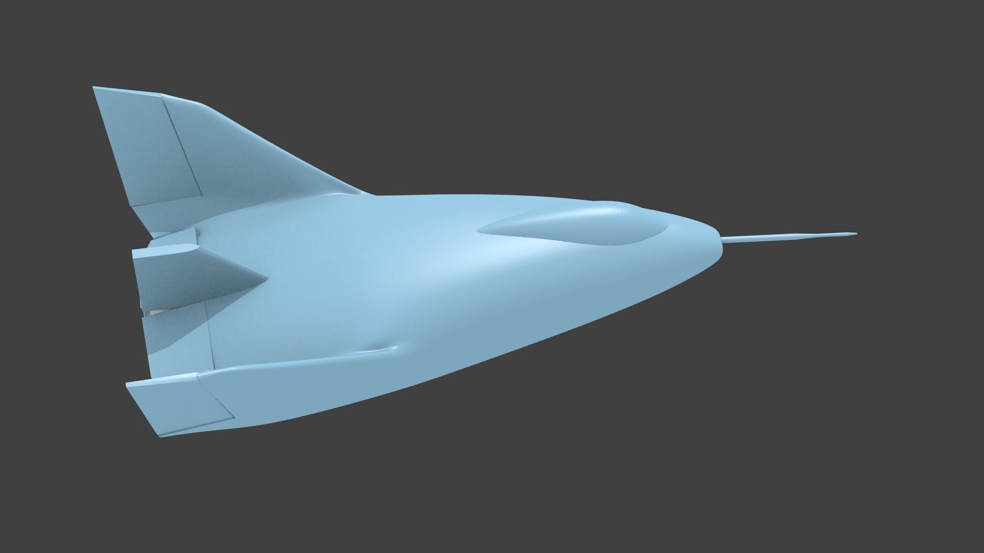 x-24a lifting body 3D print model_1