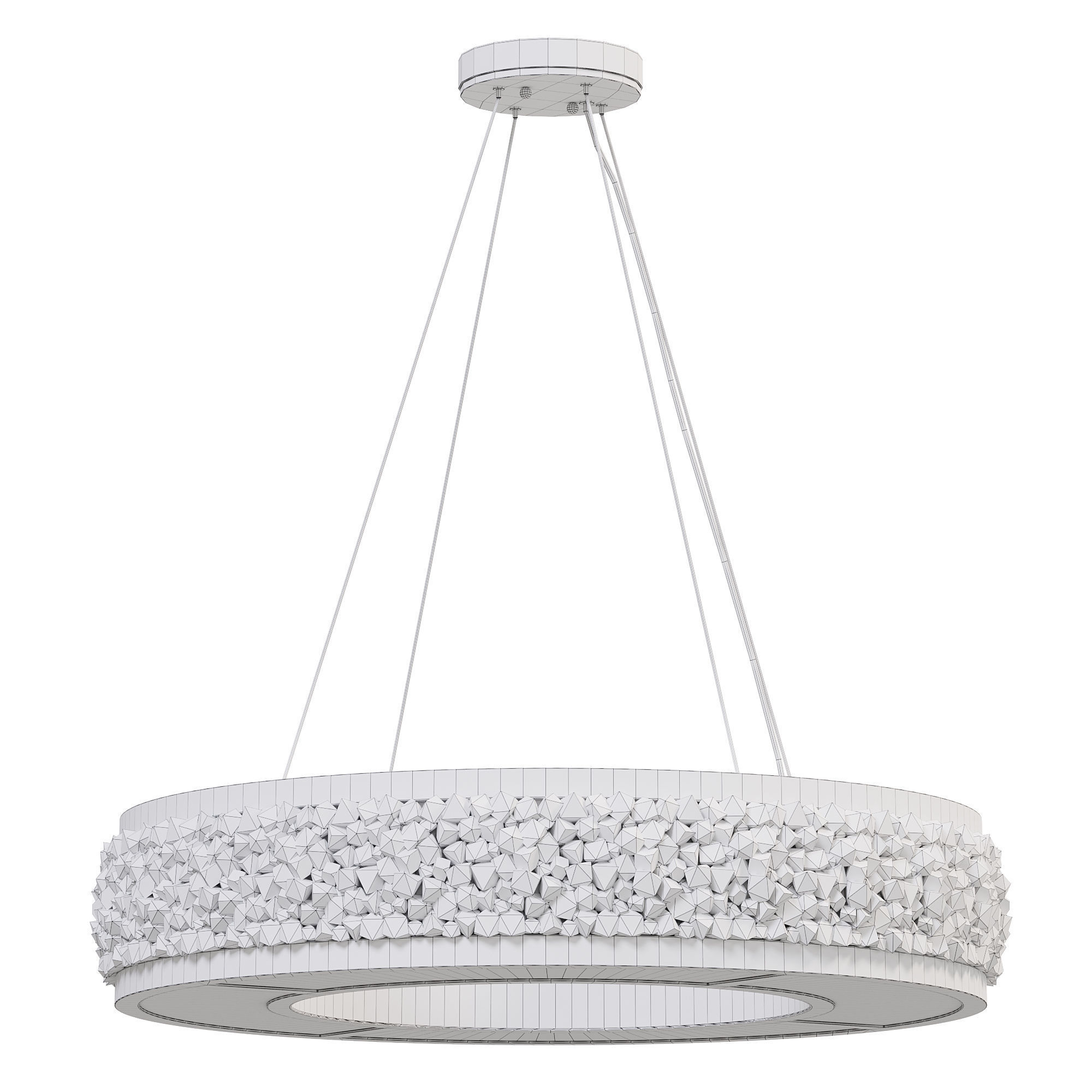 Arctic Halo Chandelier by lightology 3D model_2