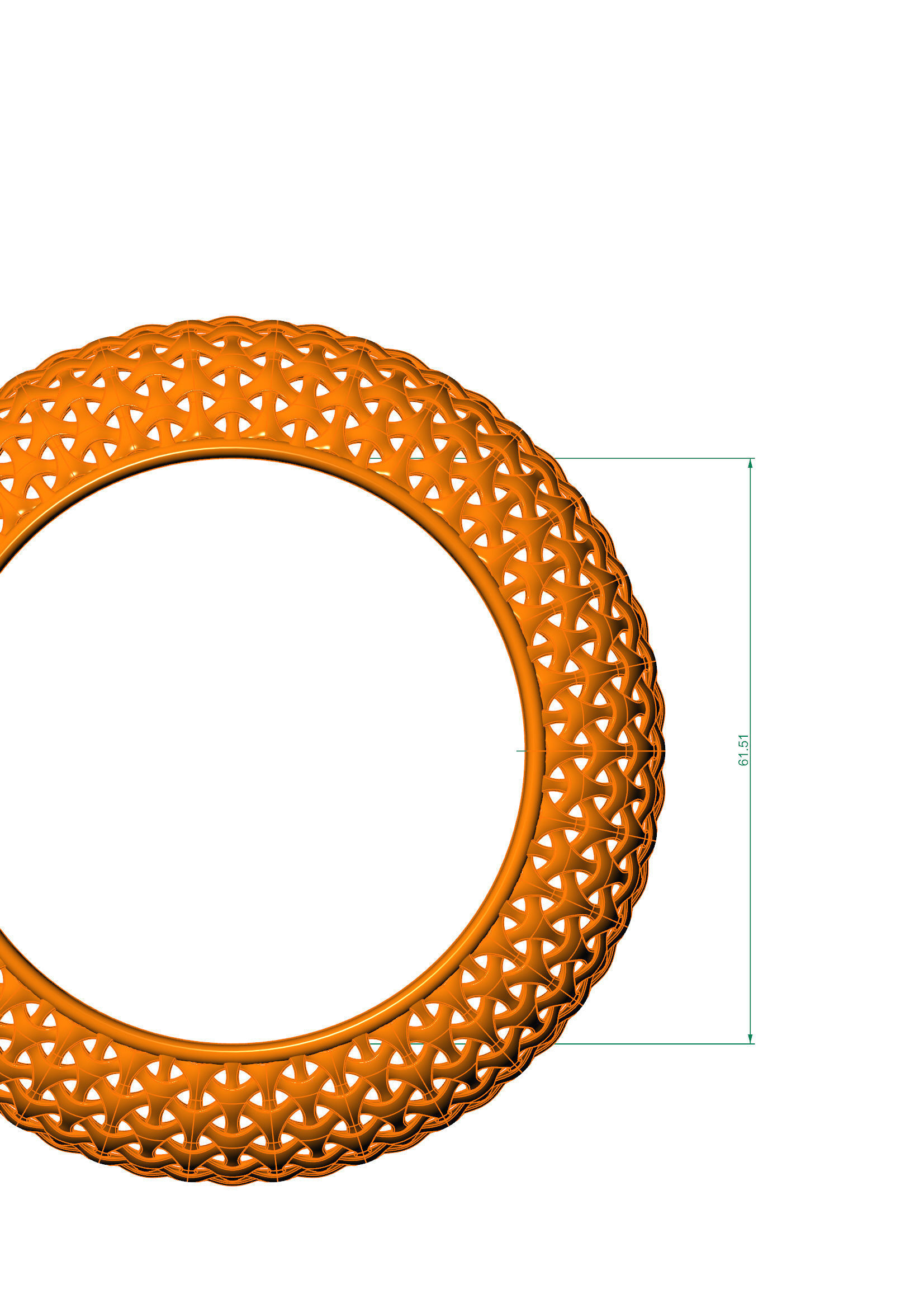 TURKEY SYLISH BANGLE BRACELET FOR ALL CAM MACHINE 3D print model_4