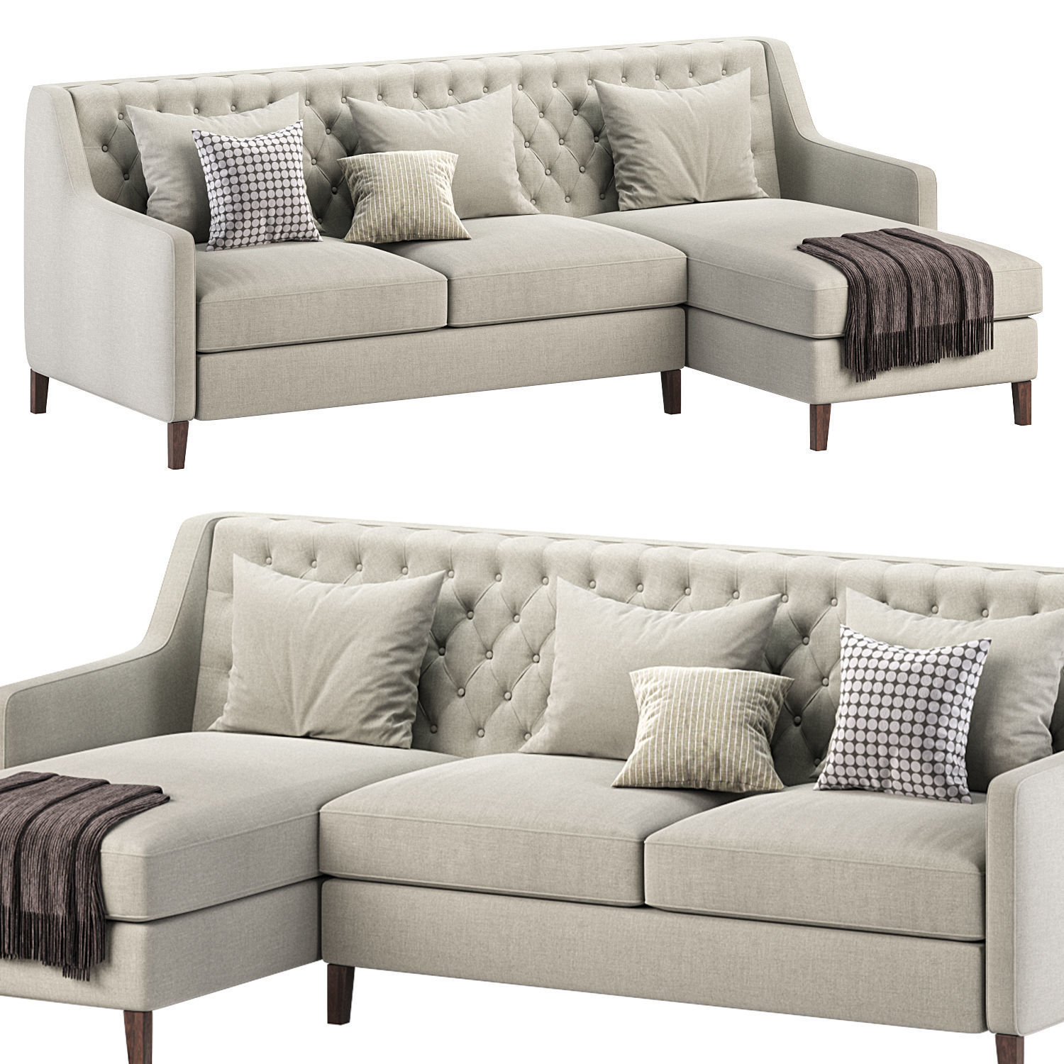 Corner sofa F49 BY Delavega 3D model_1