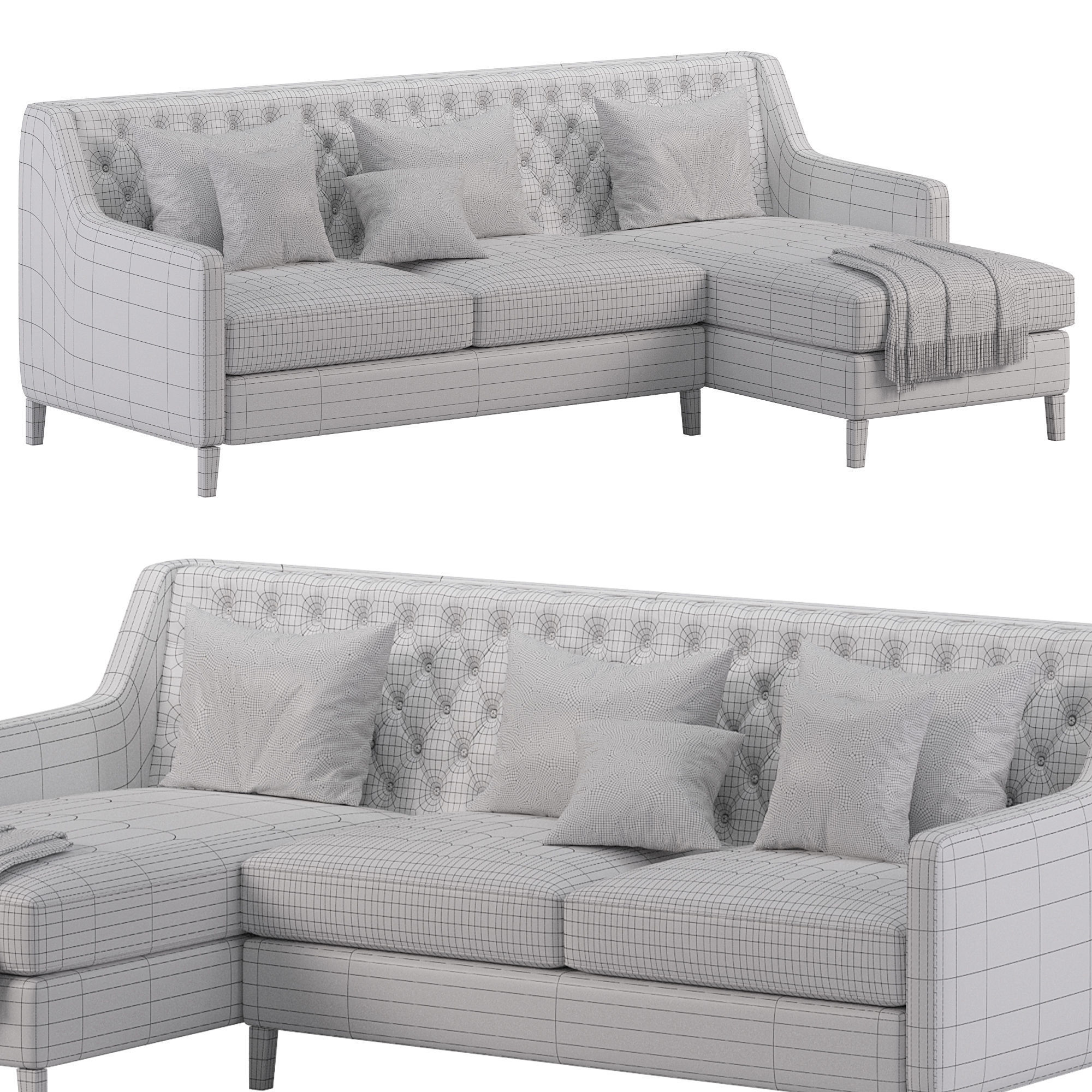 Corner sofa F49 BY Delavega 3D model_2