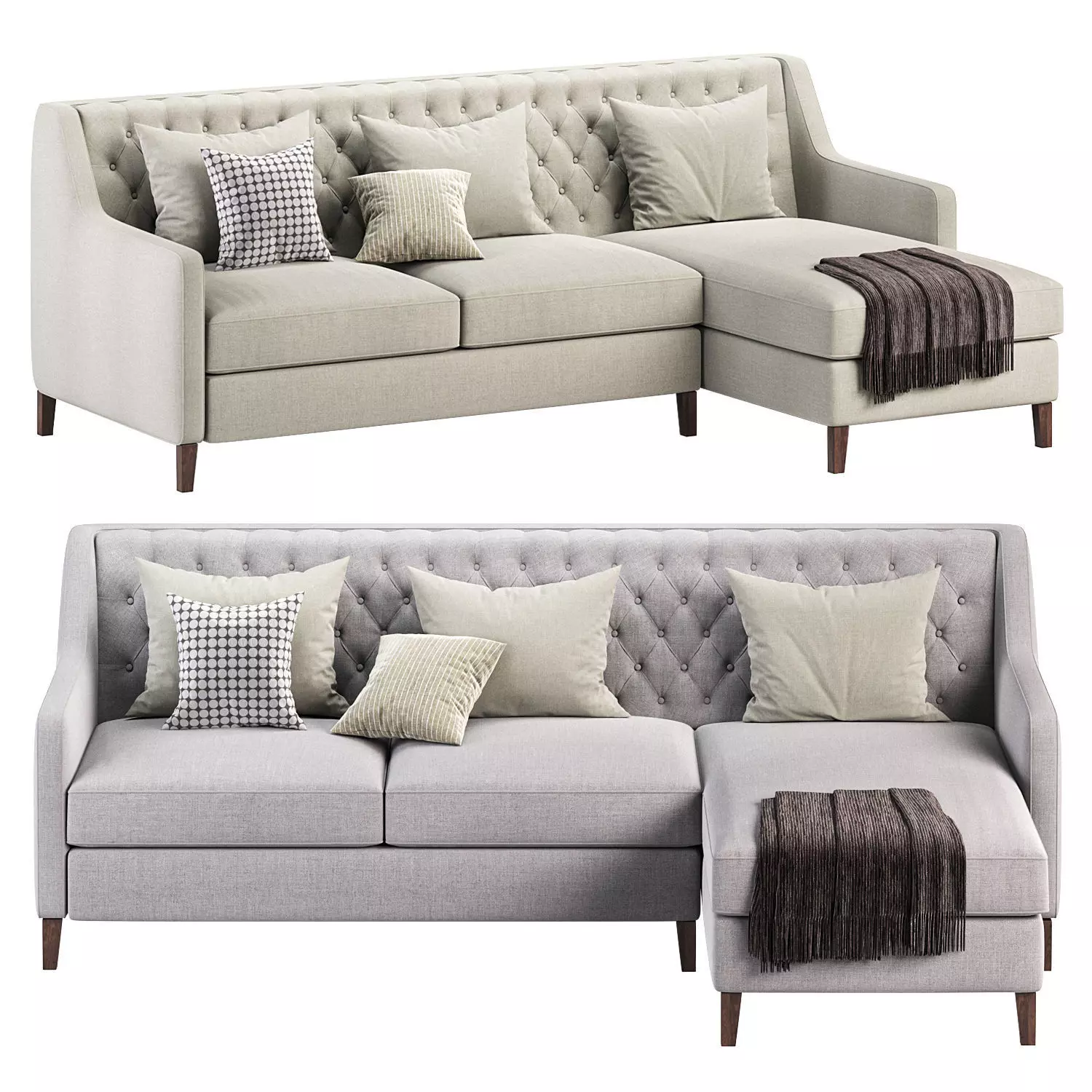 Corner sofa F49 BY Delavega 3D model_0