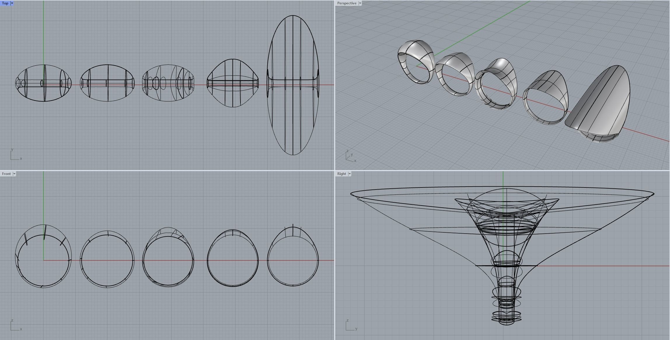 SANJ Ring 11 - 5 Variations 3D print model_7