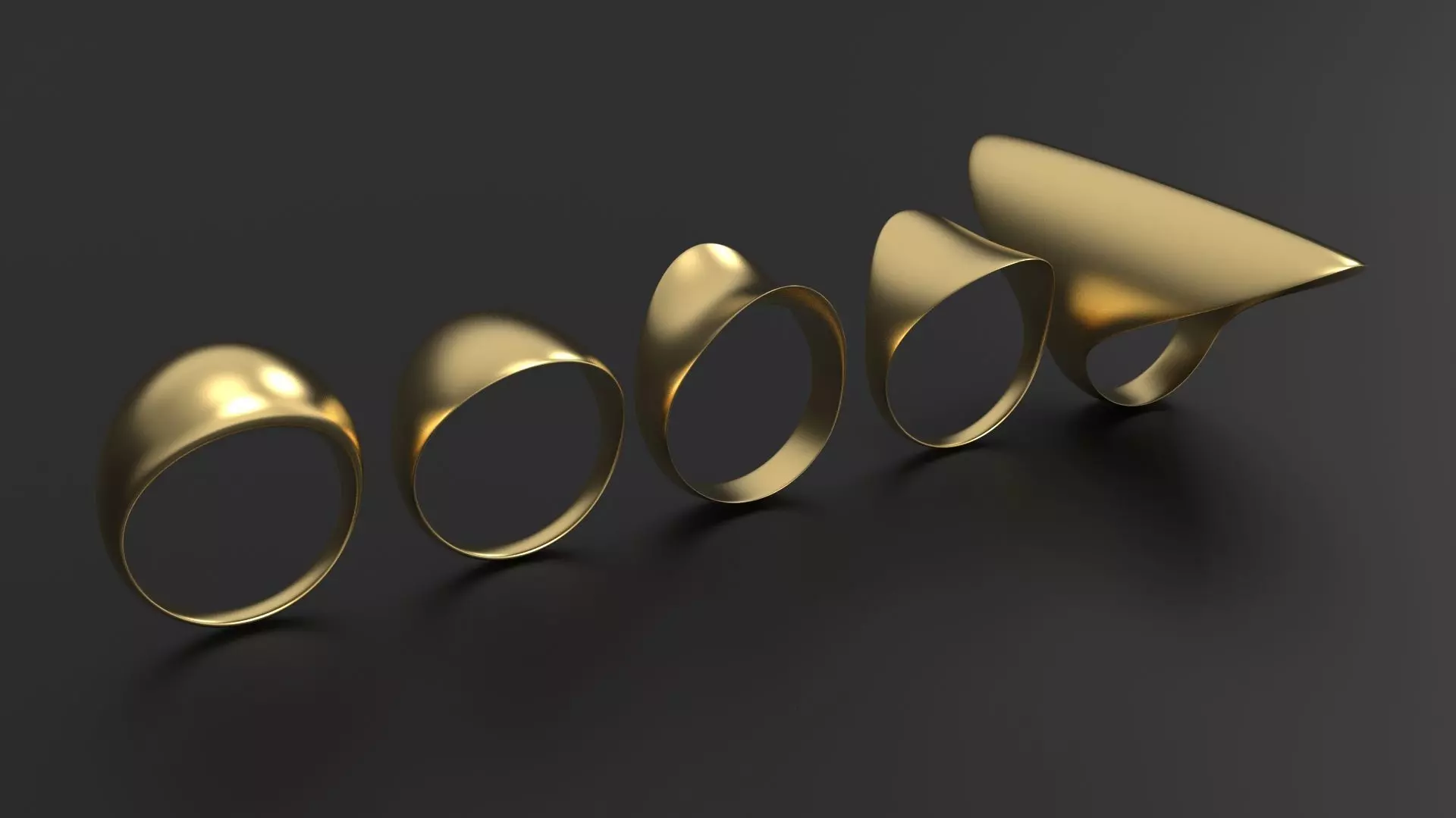 SANJ Ring 11 - 5 Variations 3D print model_0