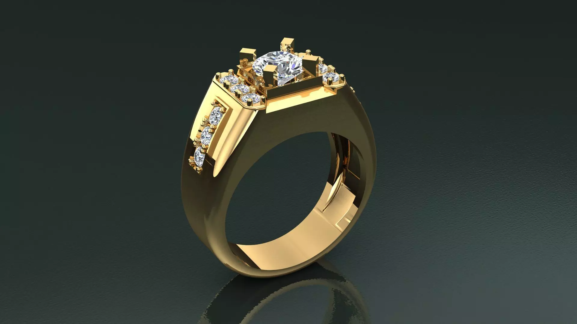 Ring Men D20 3D print model