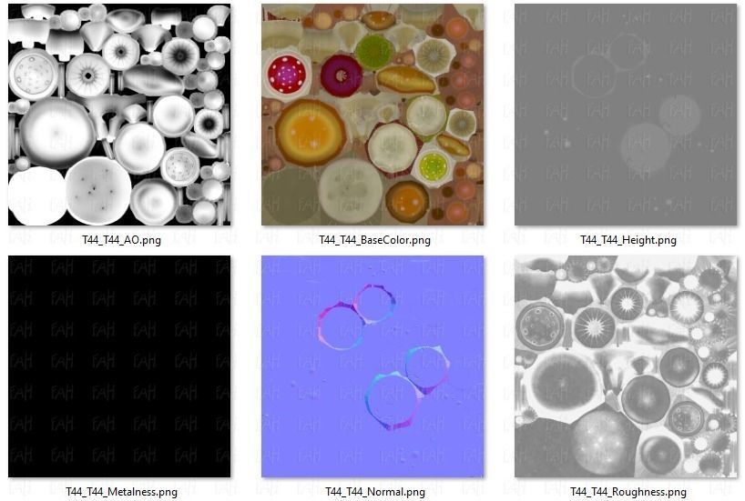 Trees Cartoon V44 Low-poly 3D model_46