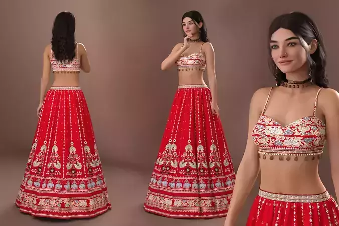 Lehnga 1 Indian Western style Outfit