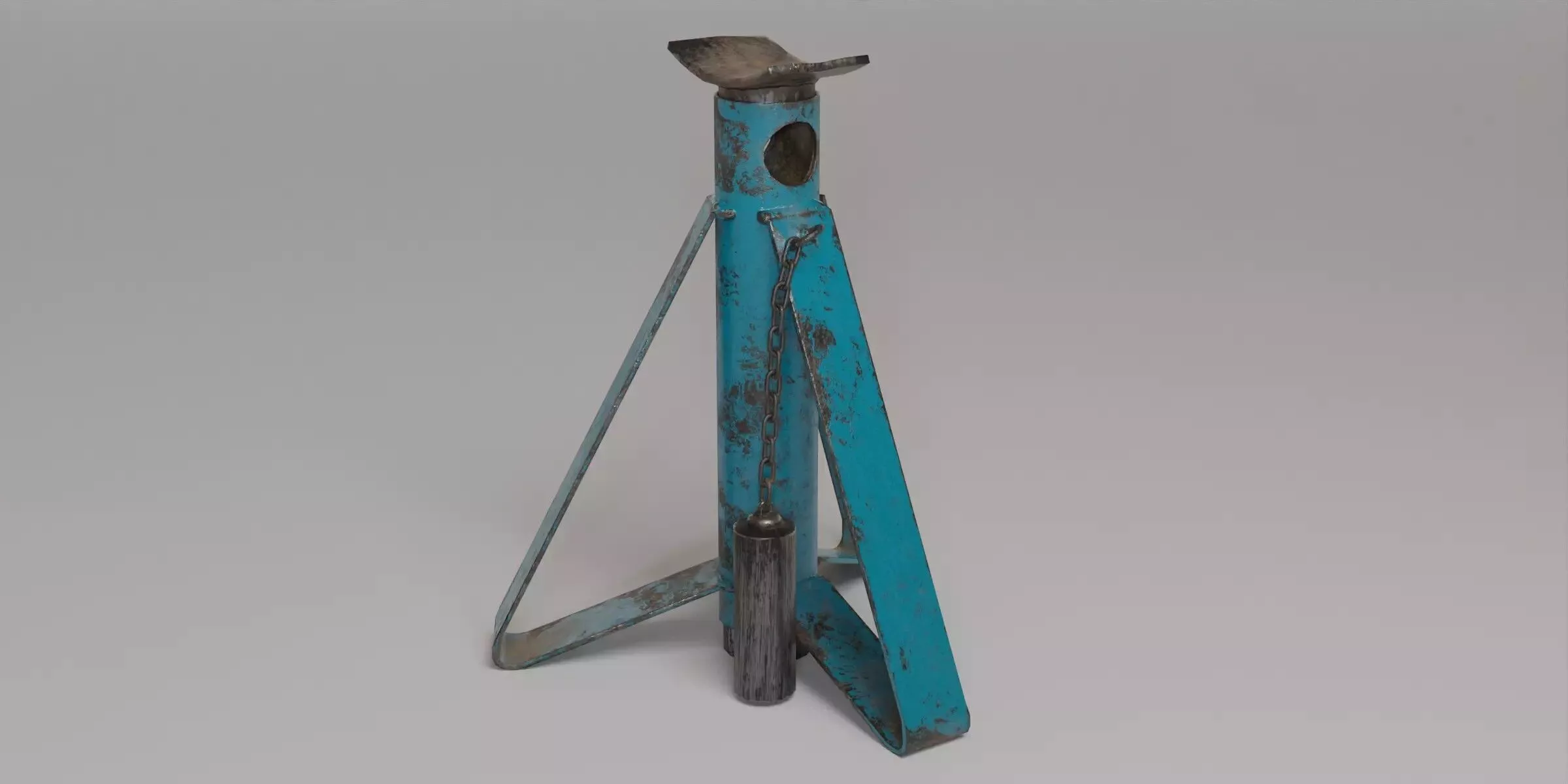 Used Jack Stand Low-poly 3D model