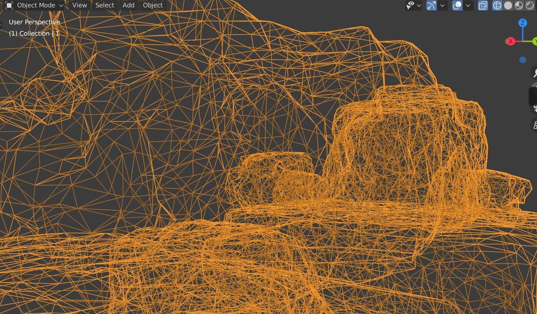 realistic rock mantle  Low-poly 3D model_5
