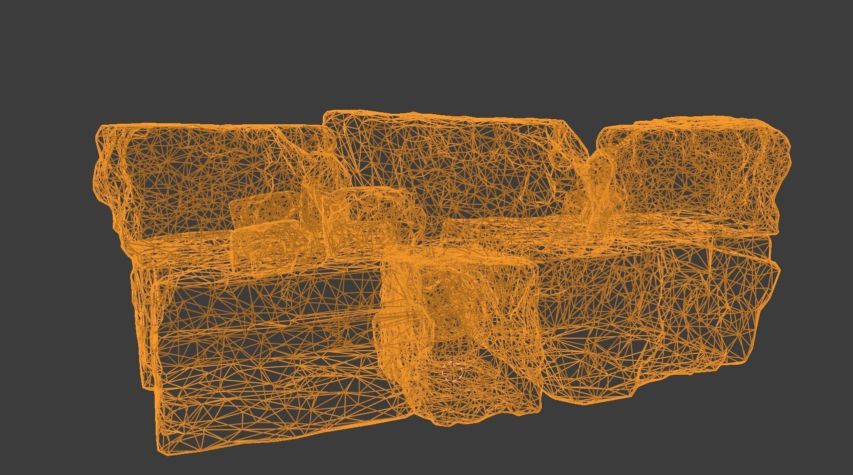 realistic rock mantle  Low-poly 3D model_4