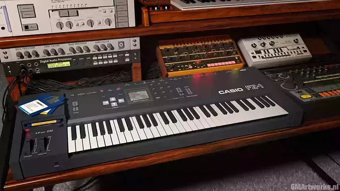 The Casio FZ-1 Digital sampler DAZ 3D model