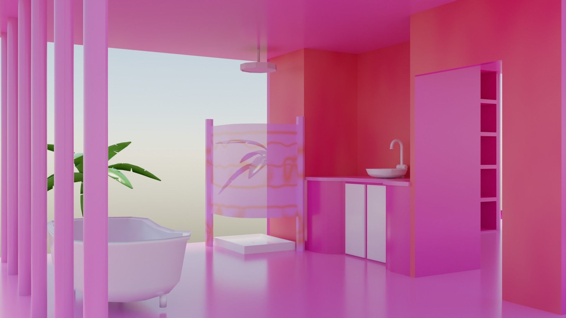 Barbie dream house 3D model_9