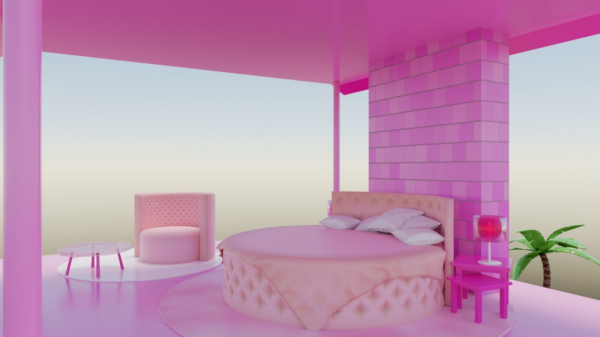 Barbie dream house 3D model_10
