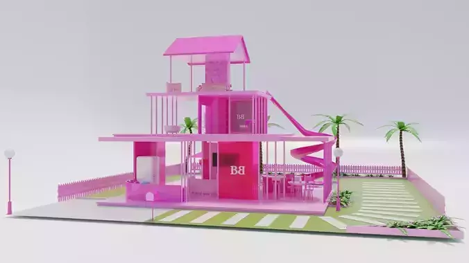 Barbie dream house 3D model Barbie dream house 3D model